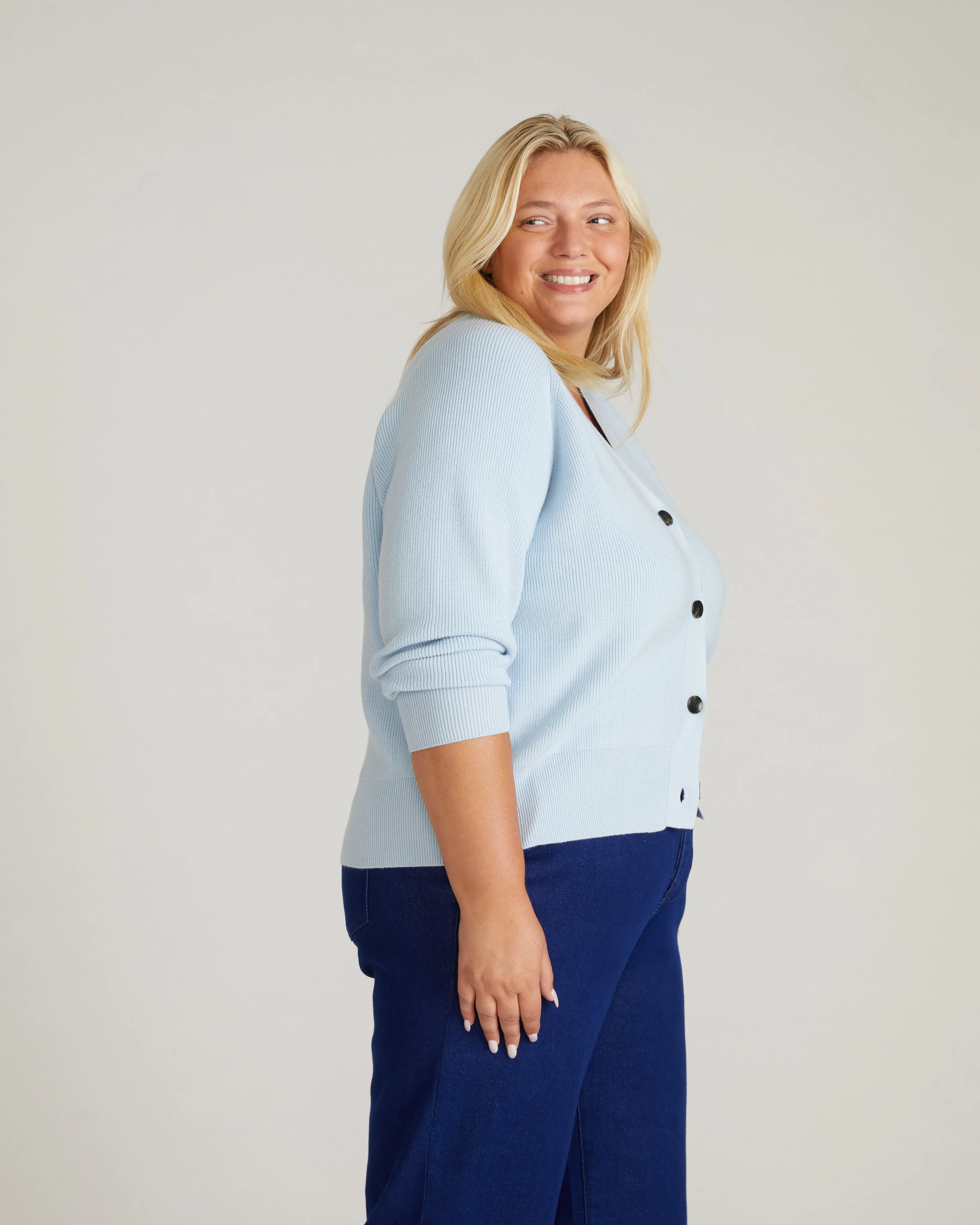 Better-Than-Wool Cardigan - Silver Blue sold by Universal Standard product image thumbnail 2