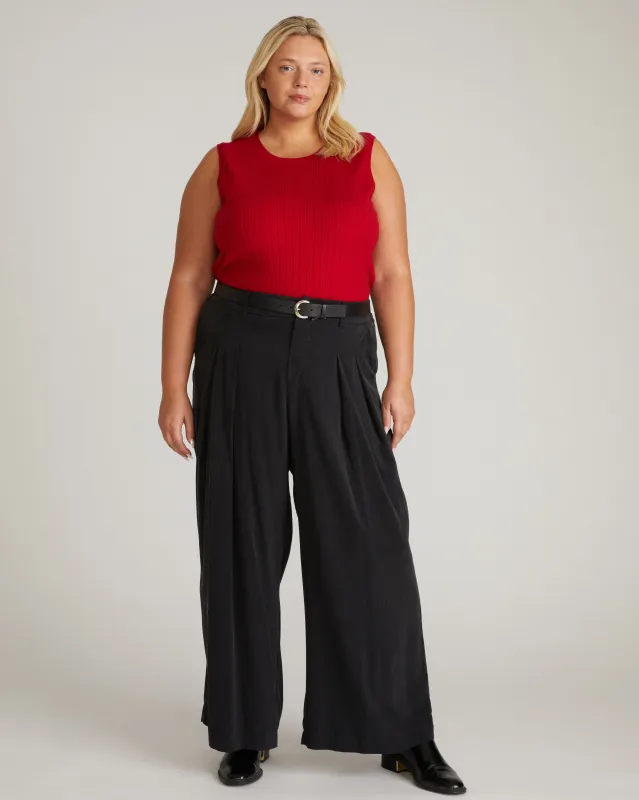 Savvy Fine Knit Sweater Shell - Carmine sold by Universal Standard