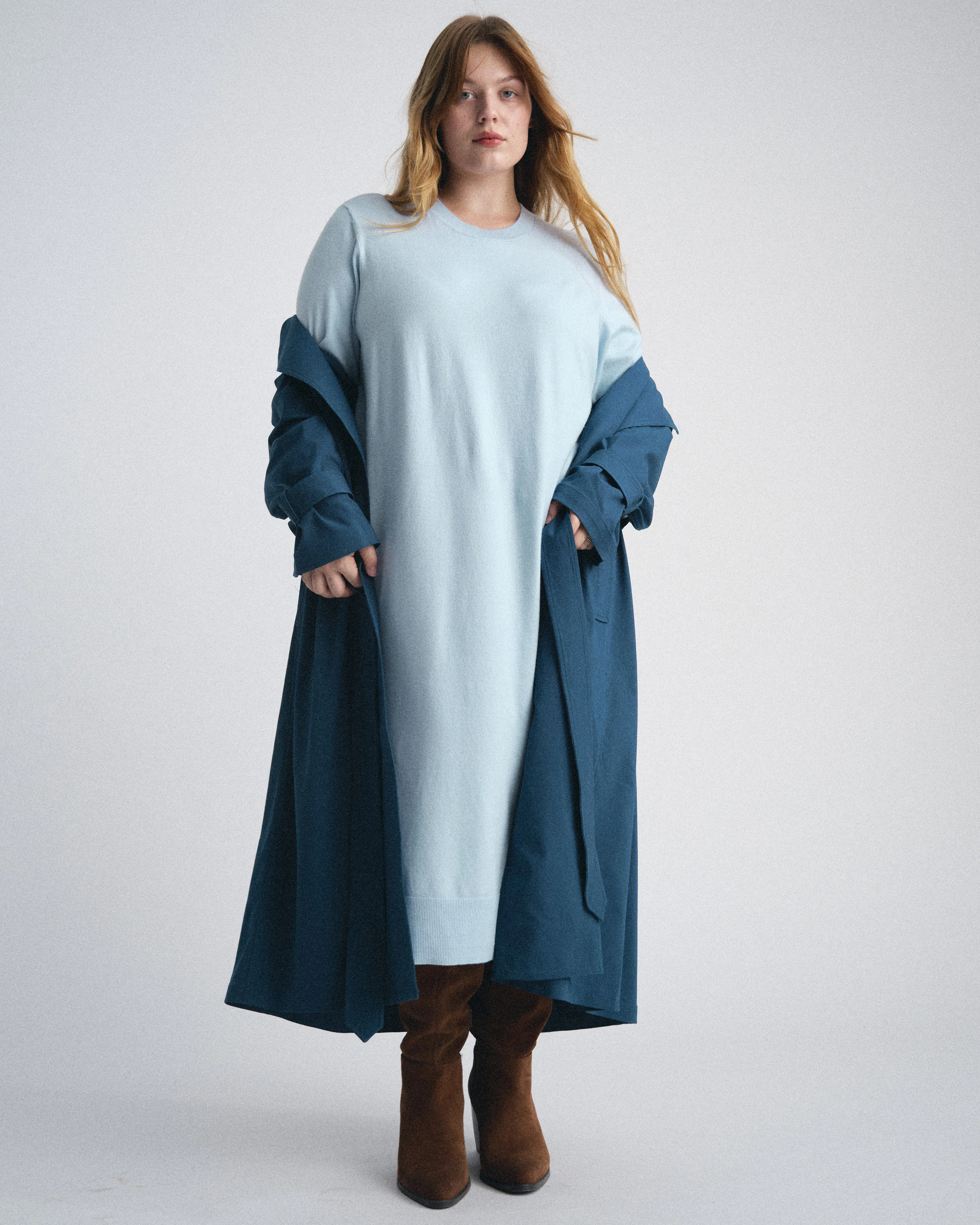 Savvy Fine Knit Everyday Sweater Dress - Silver Blue sold by Universal Standard product image thumbnail 2
