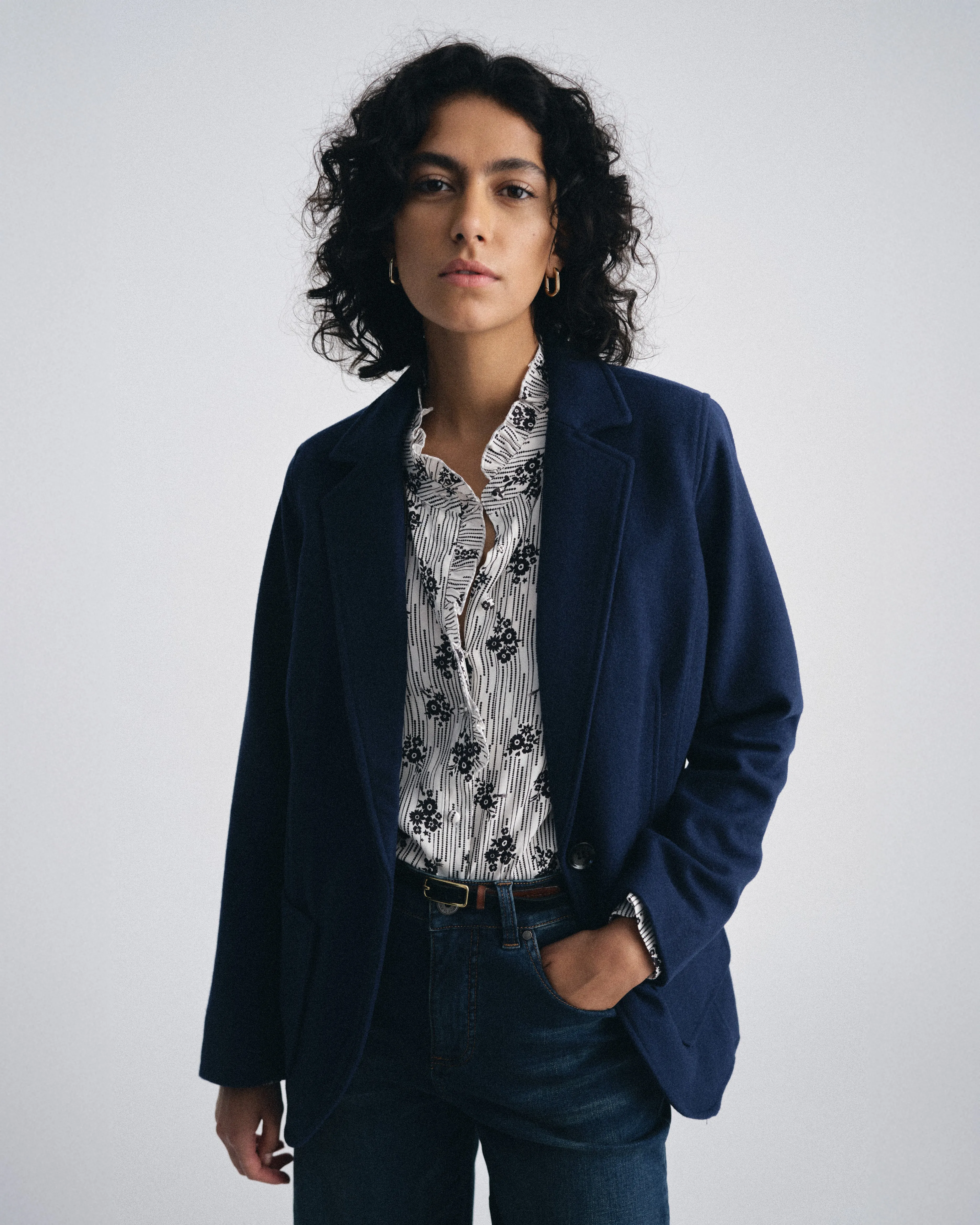 Endora Stretch Cupro Blouse - Vintage Daydream Print sold by Universal Standard product image thumbnail 5