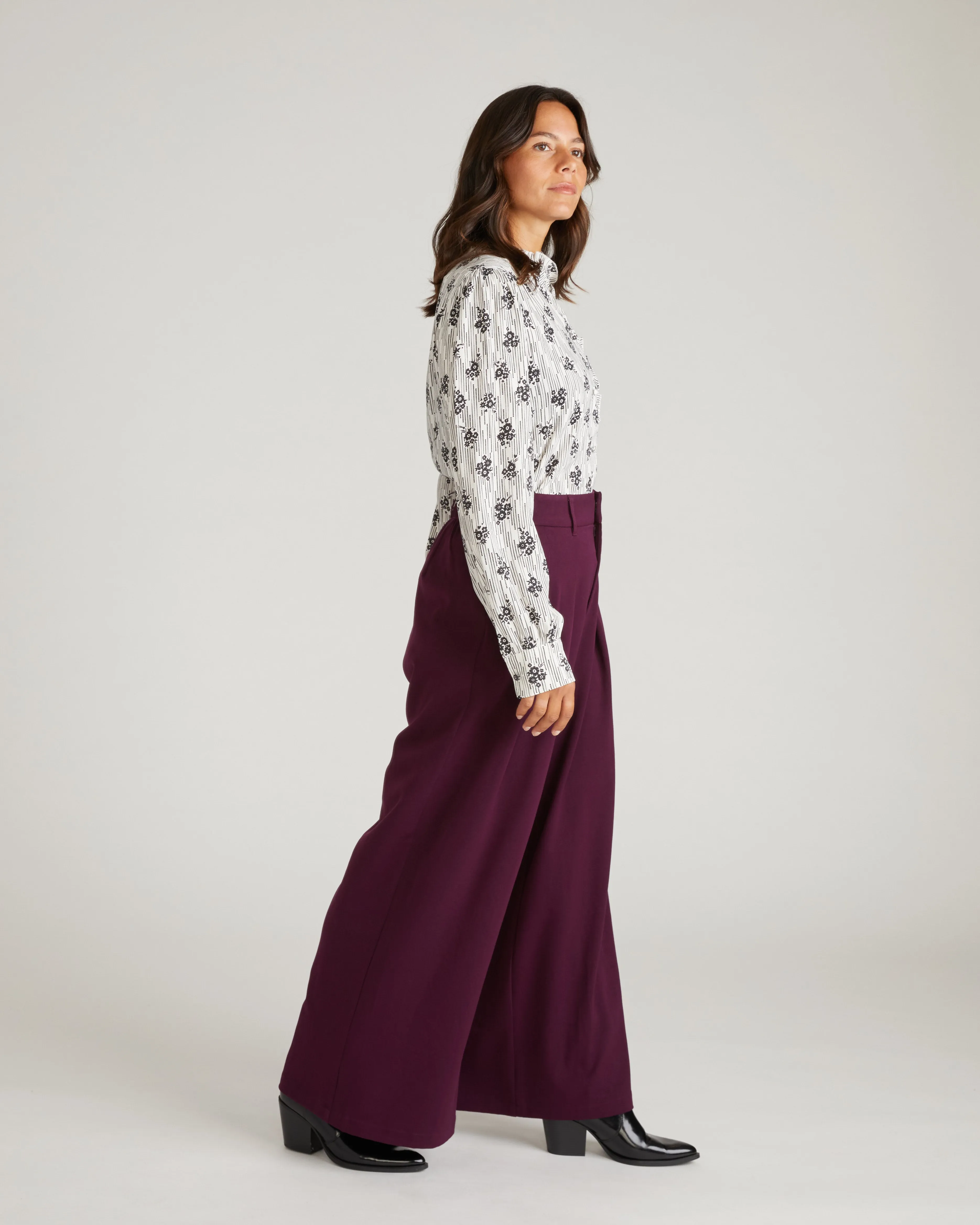 Endora Stretch Cupro Blouse - Vintage Daydream Print sold by Universal Standard product image thumbnail 3