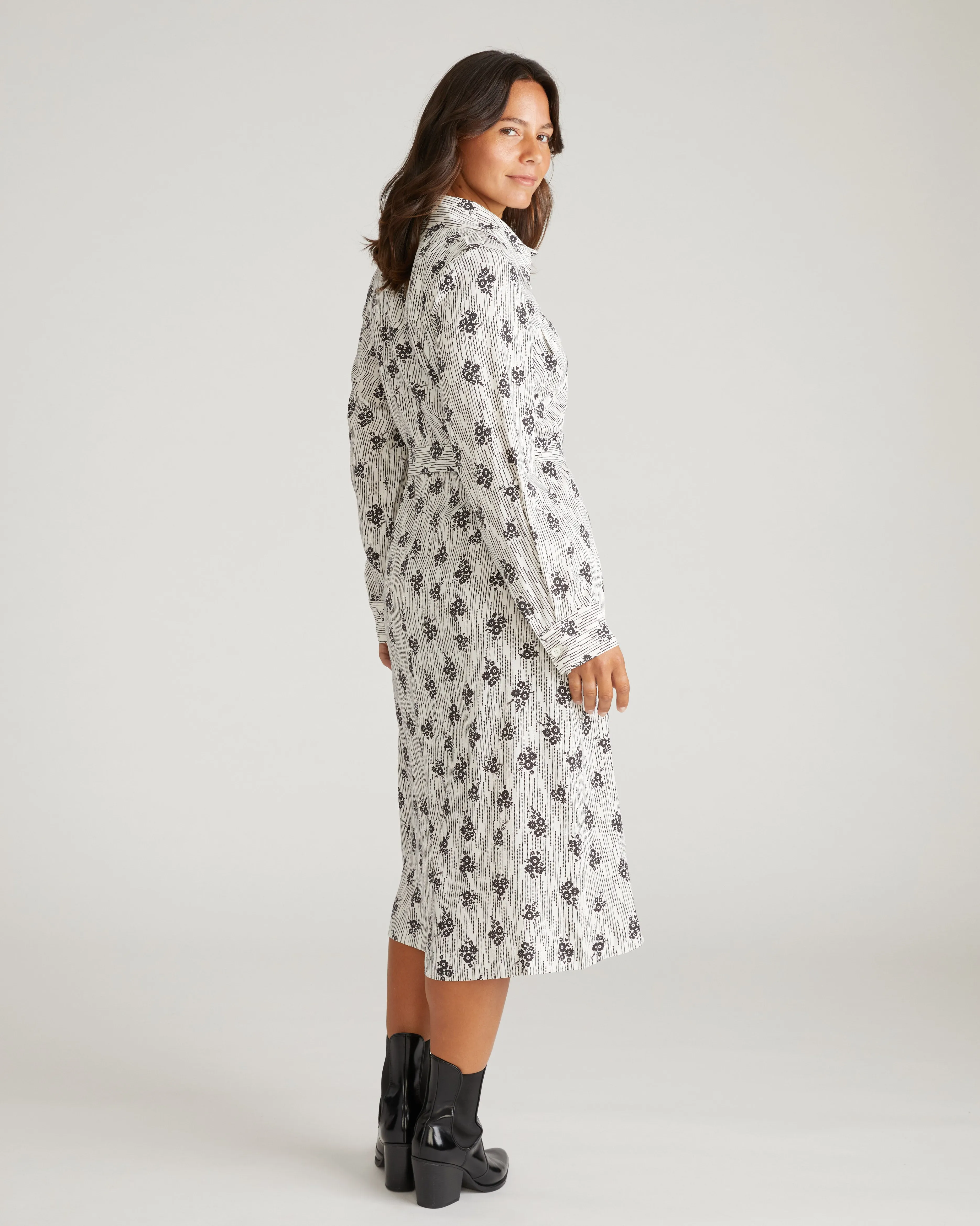 Cooling Stretch Cupro Savannah Dress - Vintage Daydream Print sold by Universal Standard product image thumbnail 3