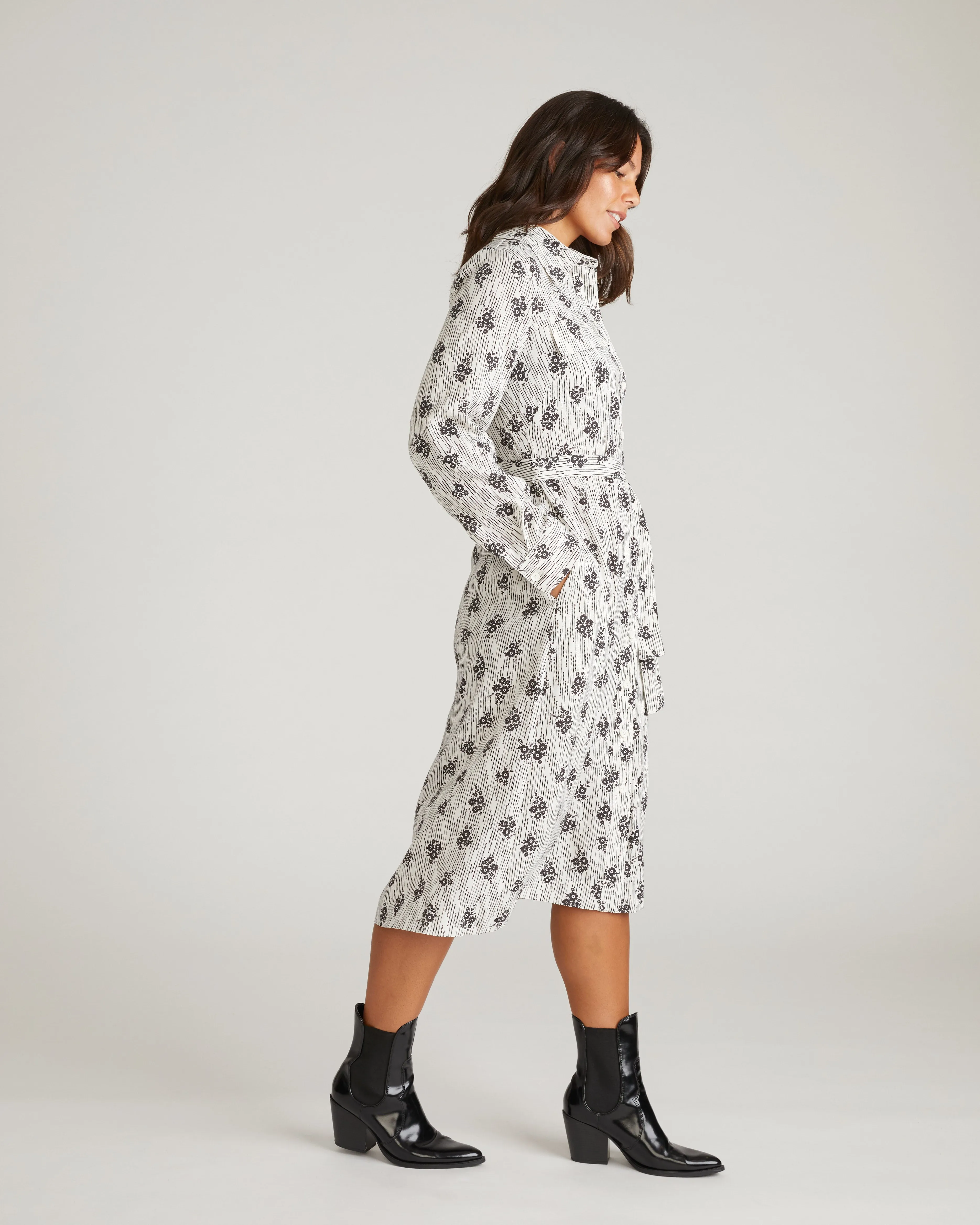 Cooling Stretch Cupro Savannah Dress - Vintage Daydream Print sold by Universal Standard product image thumbnail 2