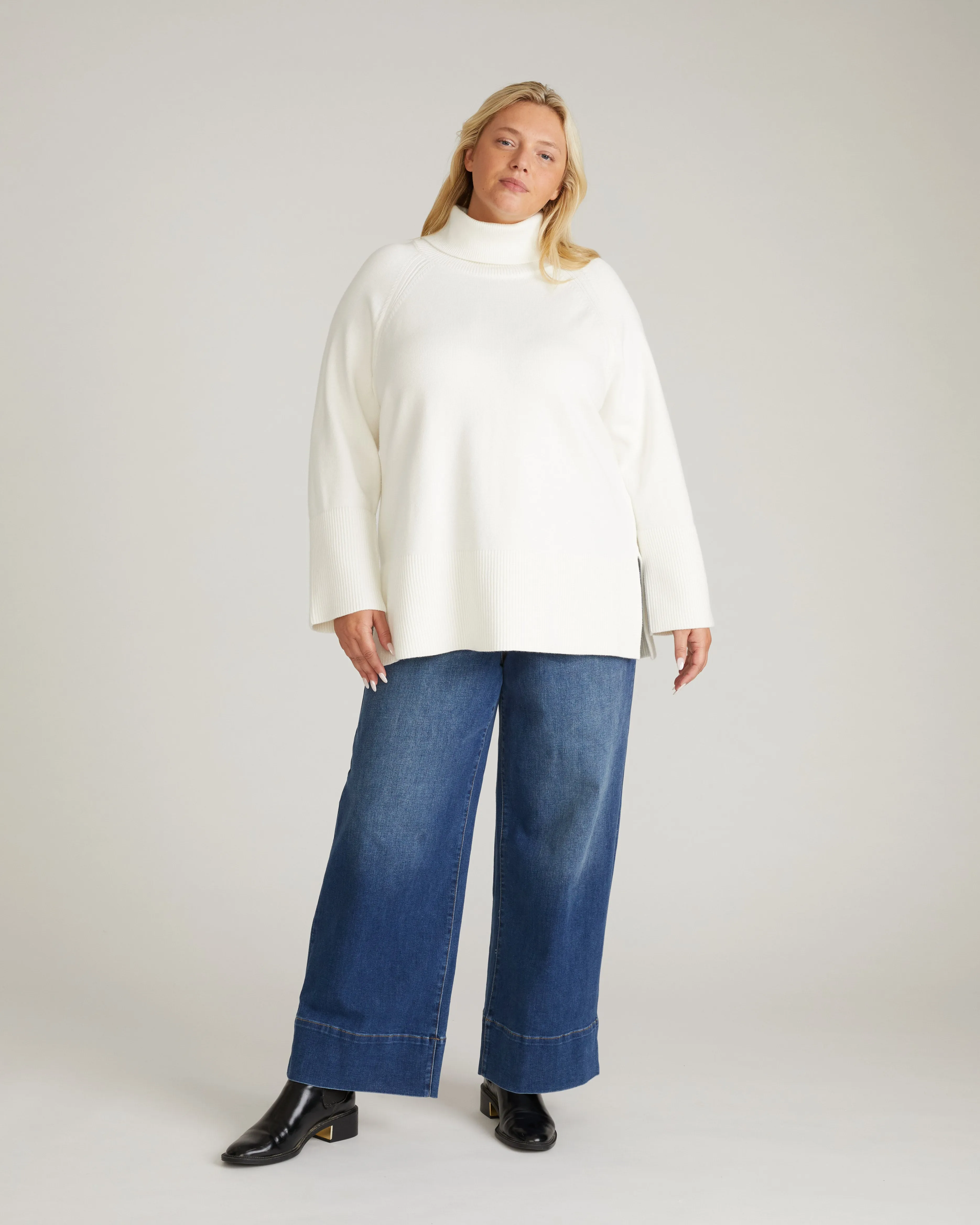 Better-Than-Wool Oversize Turtleneck Sweater - Cream sold by Universal Standard product image thumbnail 2