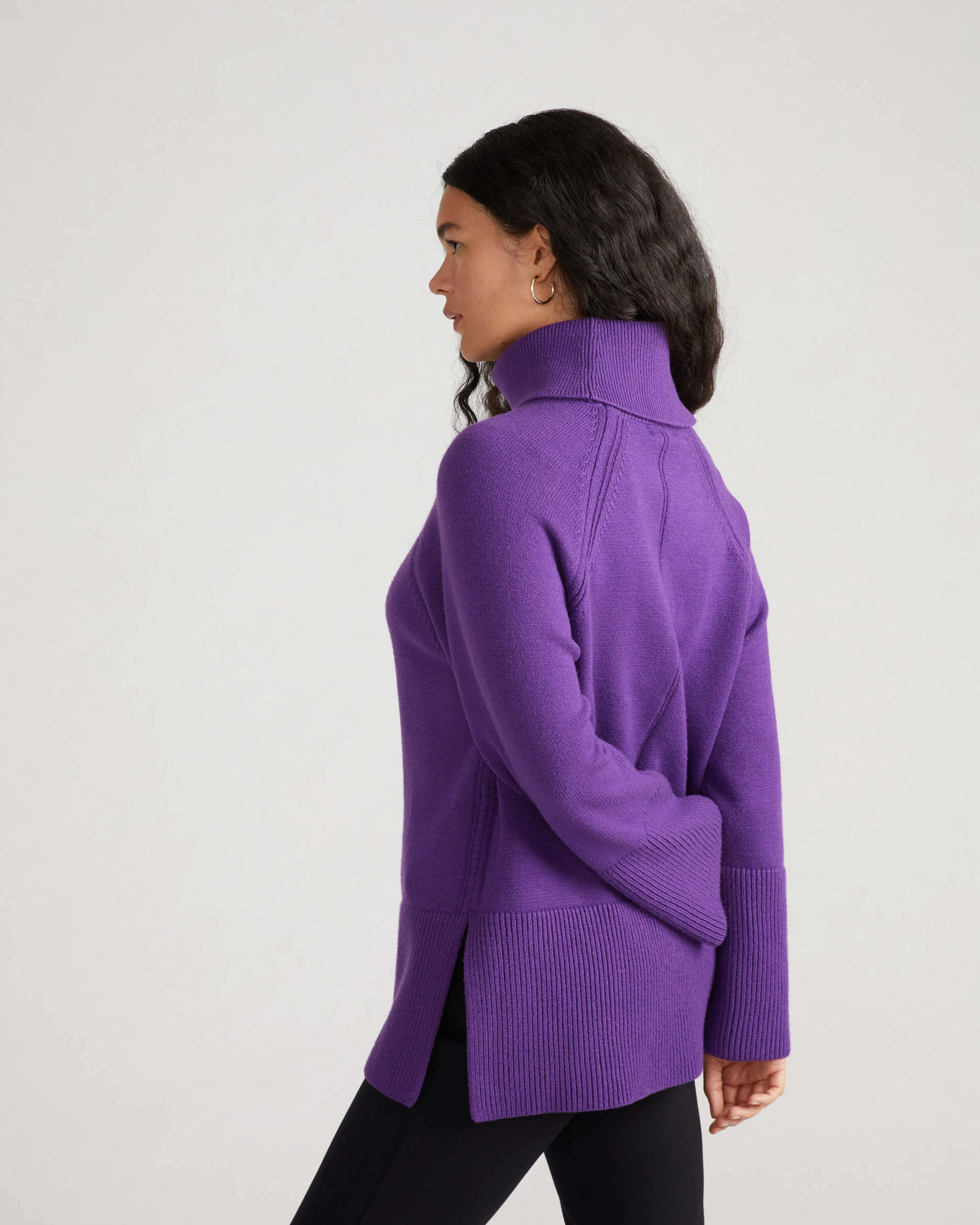Better-Than-Wool Oversize Turtleneck Sweater - Grape sold by Universal Standard product image thumbnail 5
