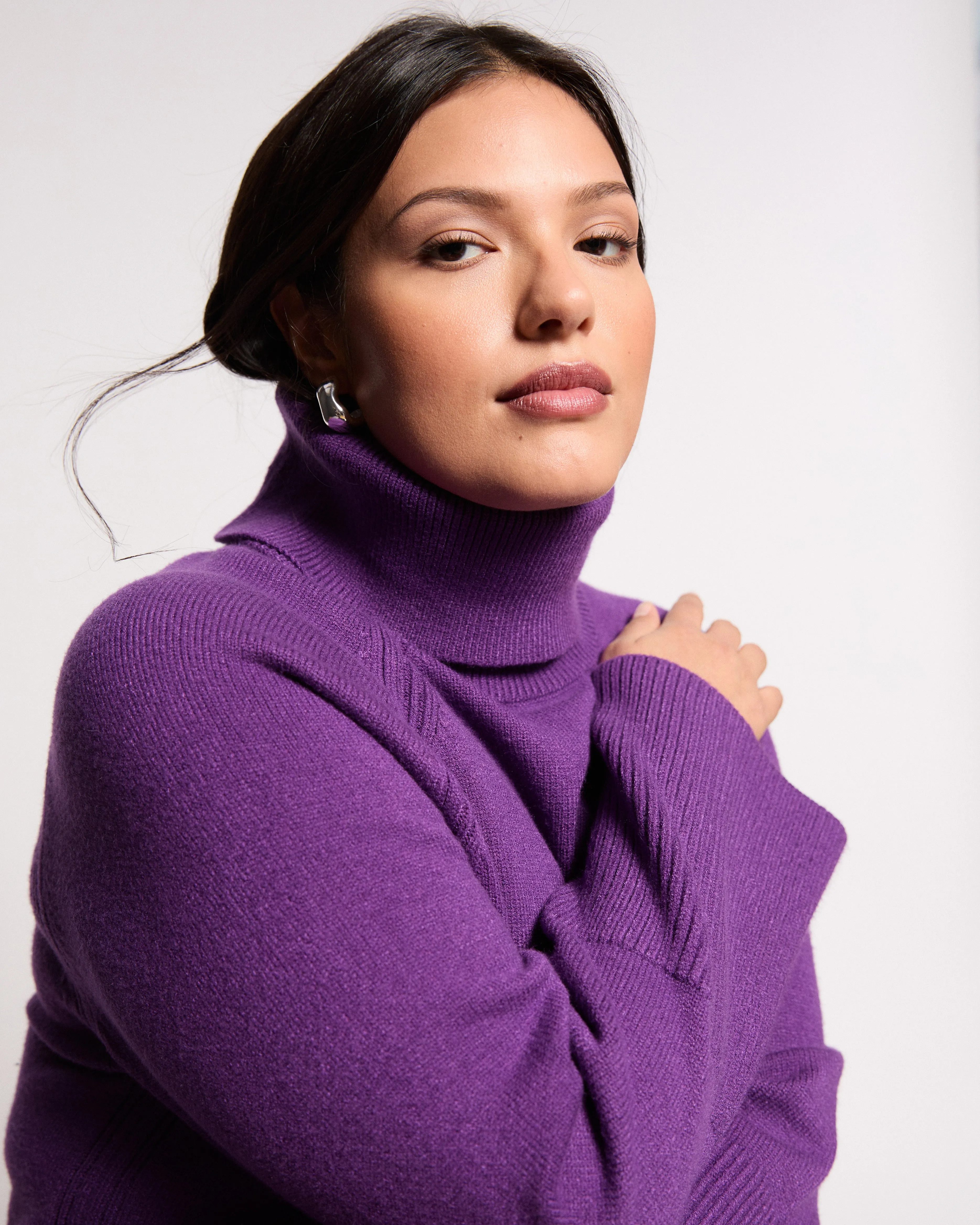 Better-Than-Wool Oversize Turtleneck Sweater - Grape sold by Universal Standard product image thumbnail 3