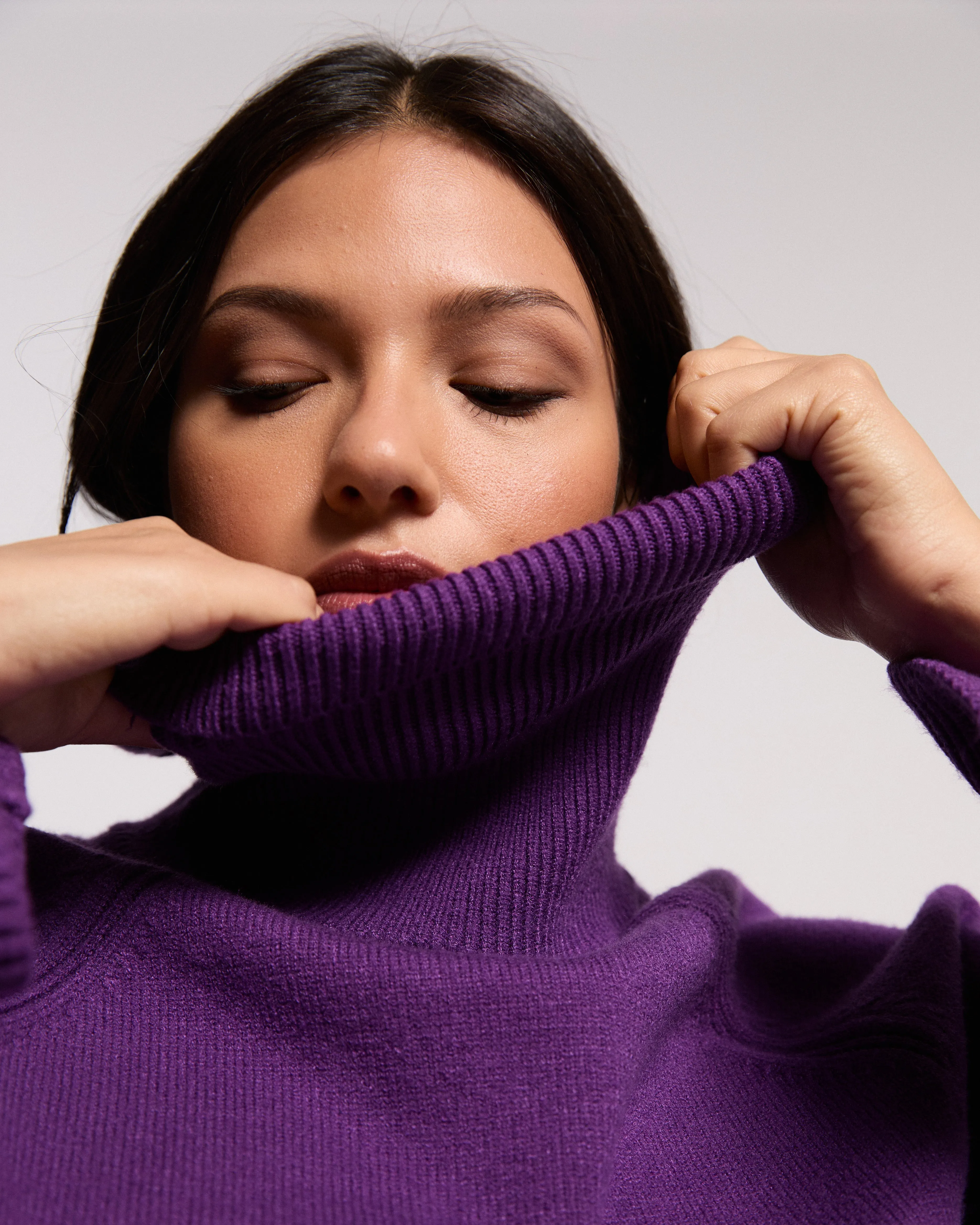 Better-Than-Wool Oversize Turtleneck Sweater - Grape sold by Universal Standard product image thumbnail 2