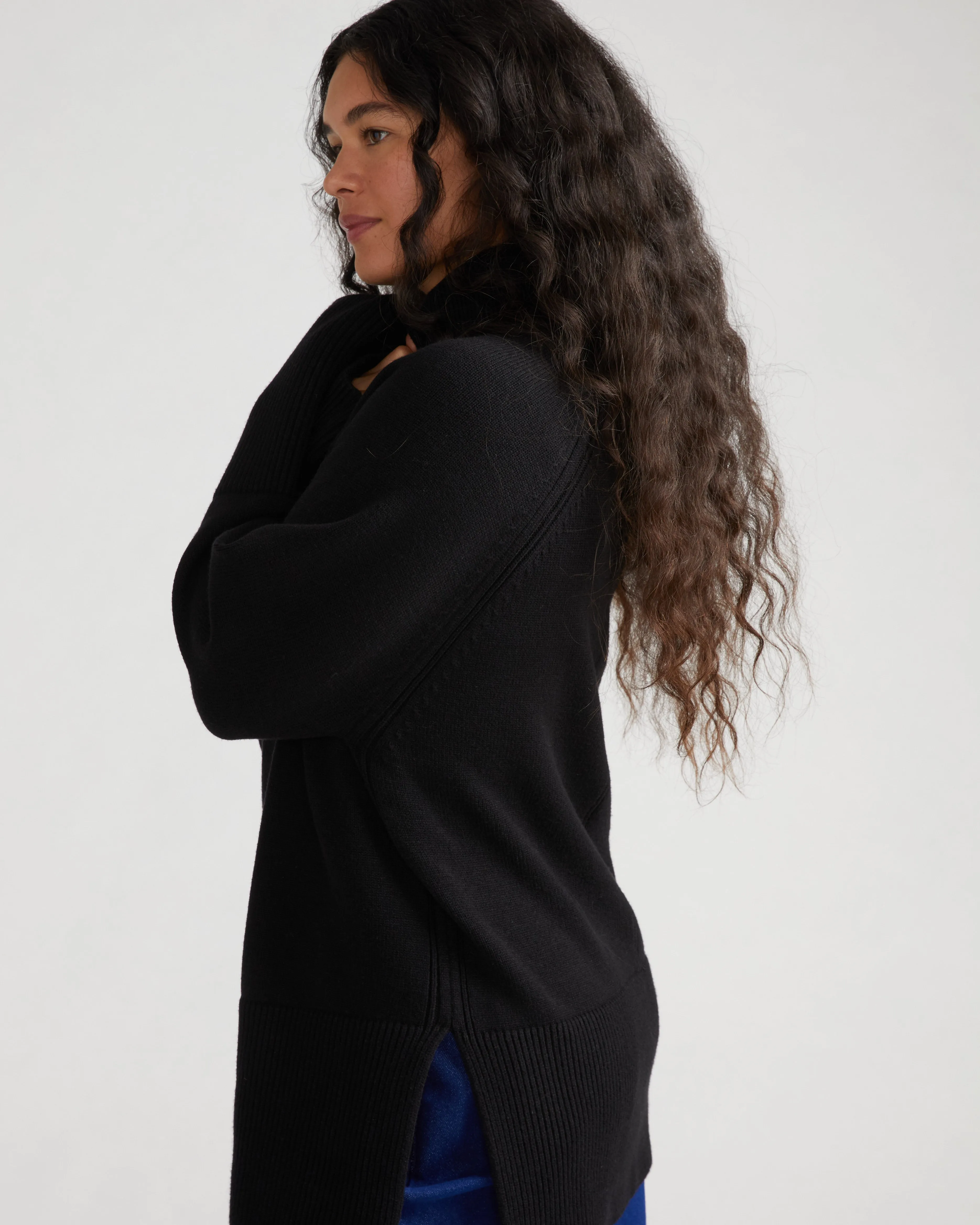 Better-Than-Wool Oversize Turtleneck Sweater - Black sold by Universal Standard product image thumbnail 3