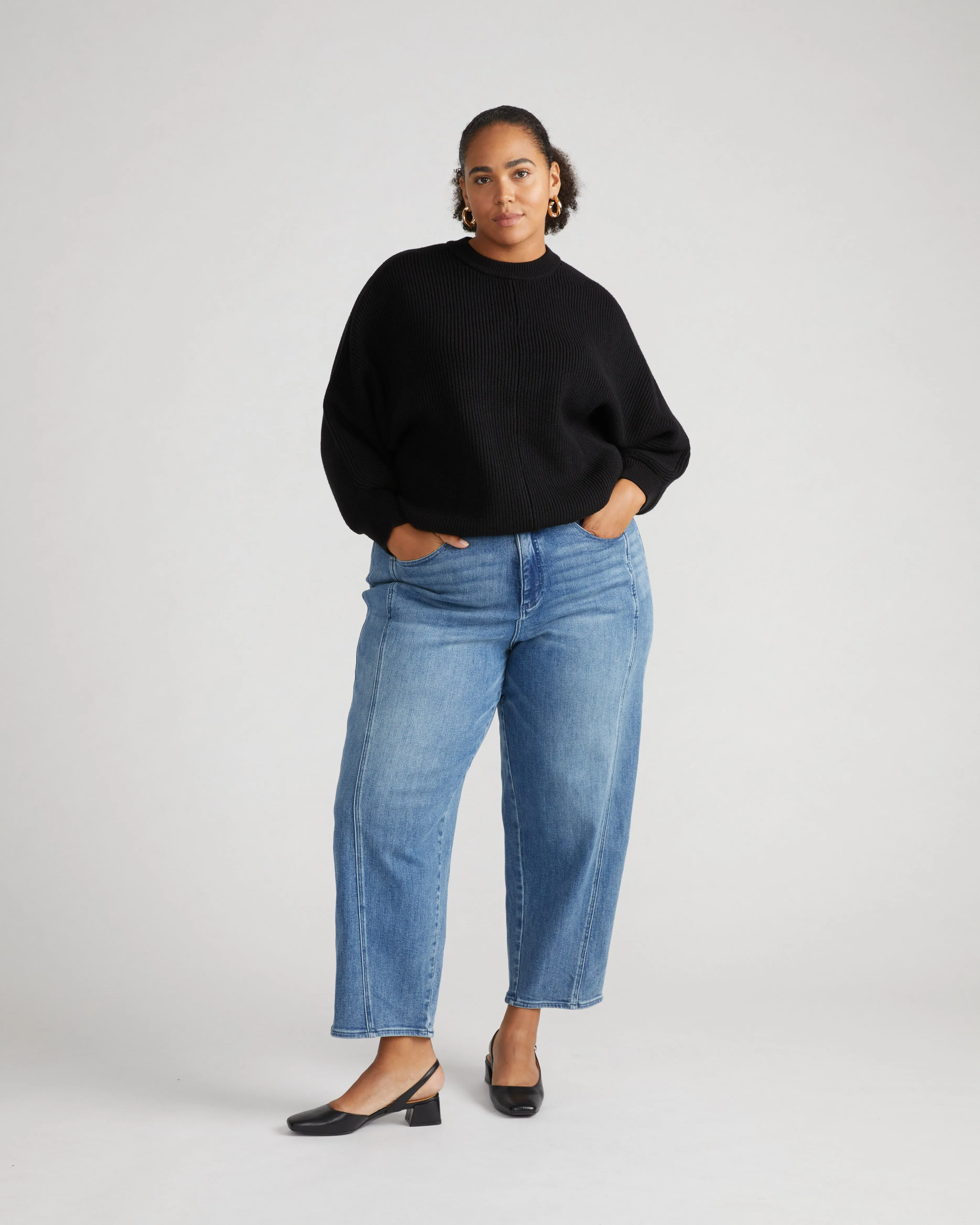 Better-Than-Wool Dolman Sweater - Black sold by Universal Standard product image thumbnail 2