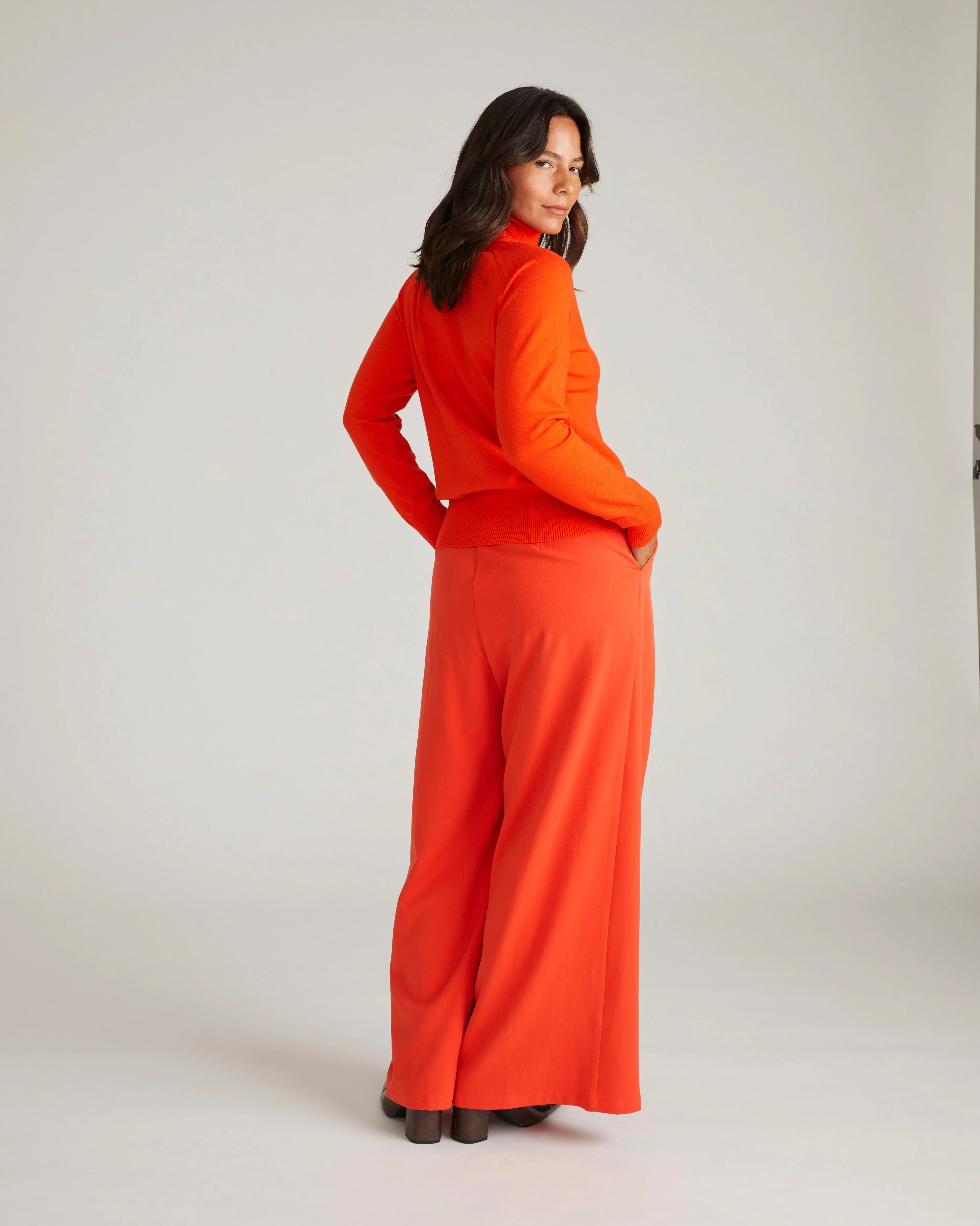Renee Savvy Fine Knit Raglan Turtleneck - Poppy sold by Universal Standard product image thumbnail 3