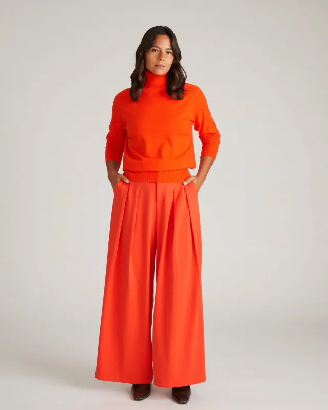 Renee Savvy Fine Knit Raglan Turtleneck - Poppy made by Universal Standard