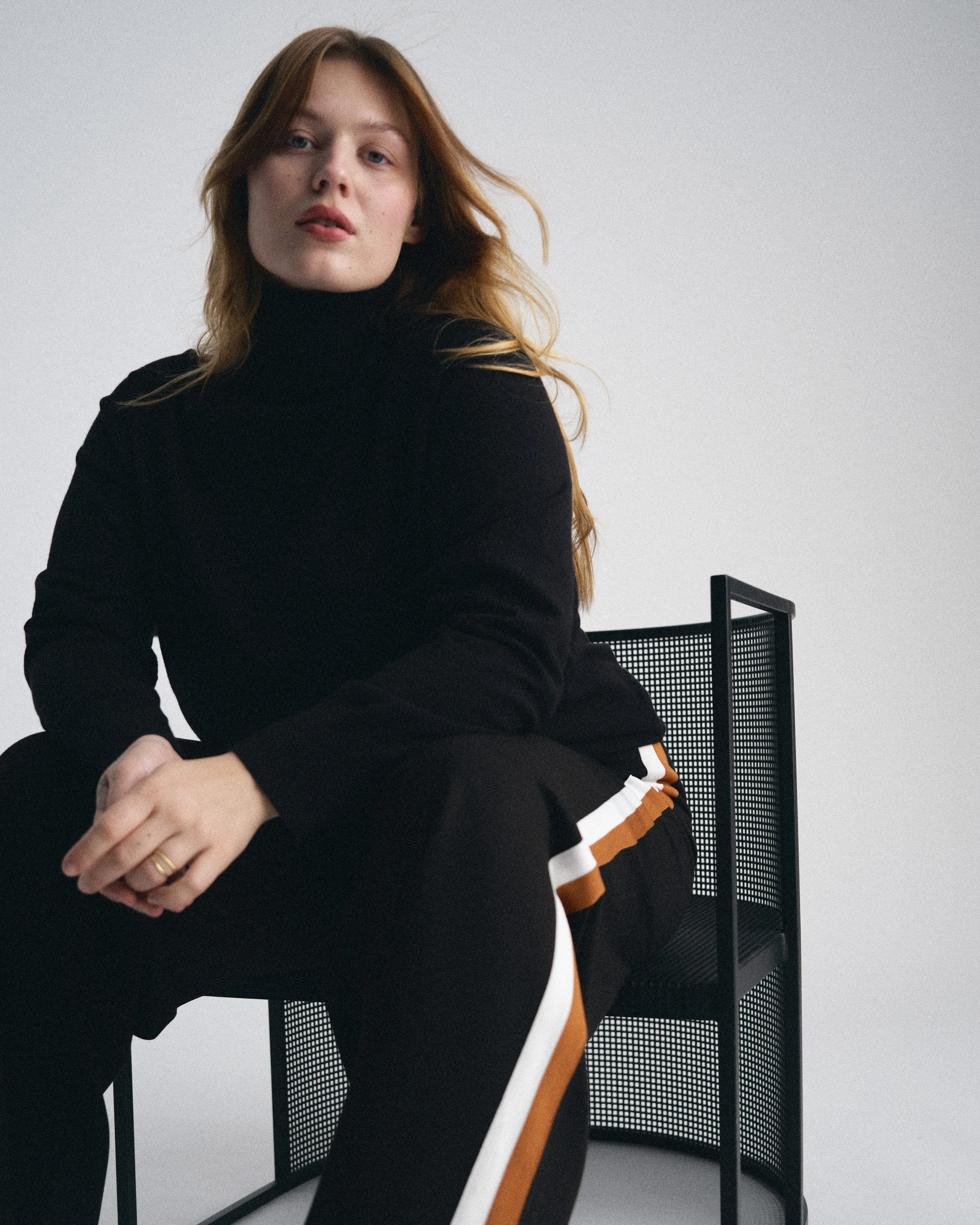 Renee Savvy Fine Knit Raglan Turtleneck - Black sold by Universal Standard