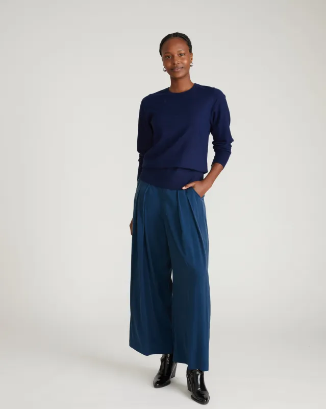 Savvy Fine Knit Crew Sweater - Midnight sold by Universal Standard