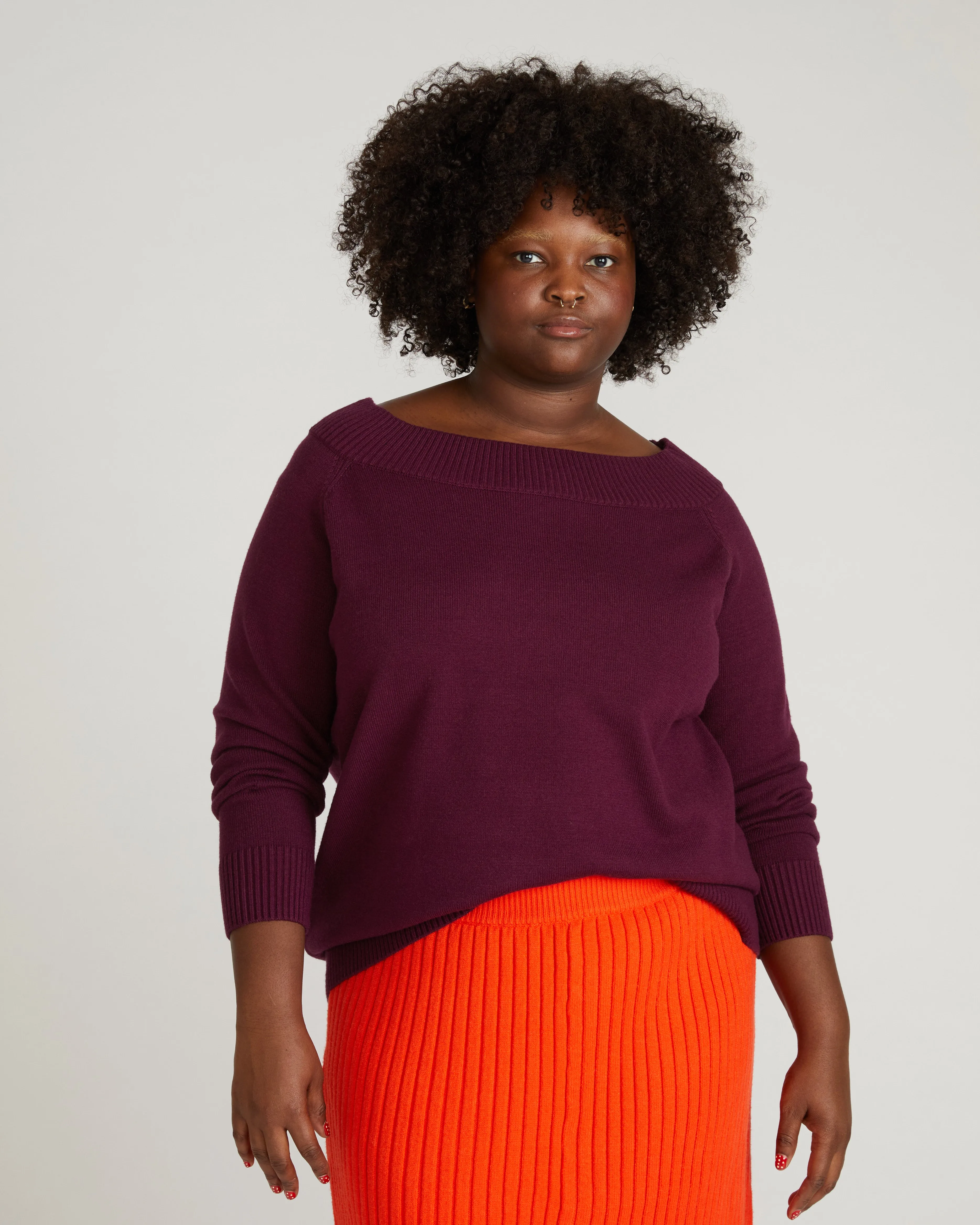 Noomi Cold Shoulder Sweater - Gamay sold by Universal Standard product image thumbnail 4