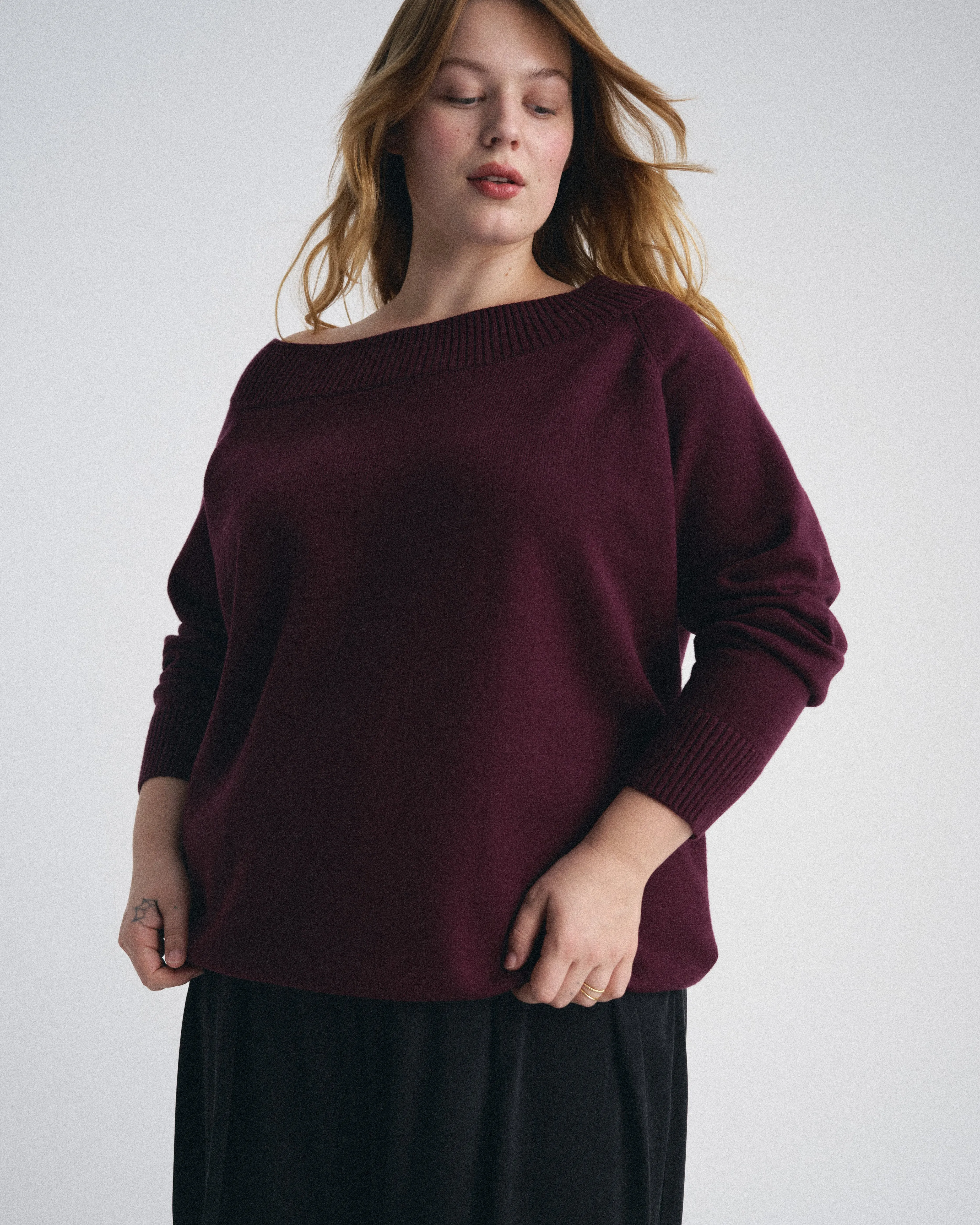 Noomi Cold Shoulder Sweater - Gamay sold by Universal Standard product image thumbnail 3