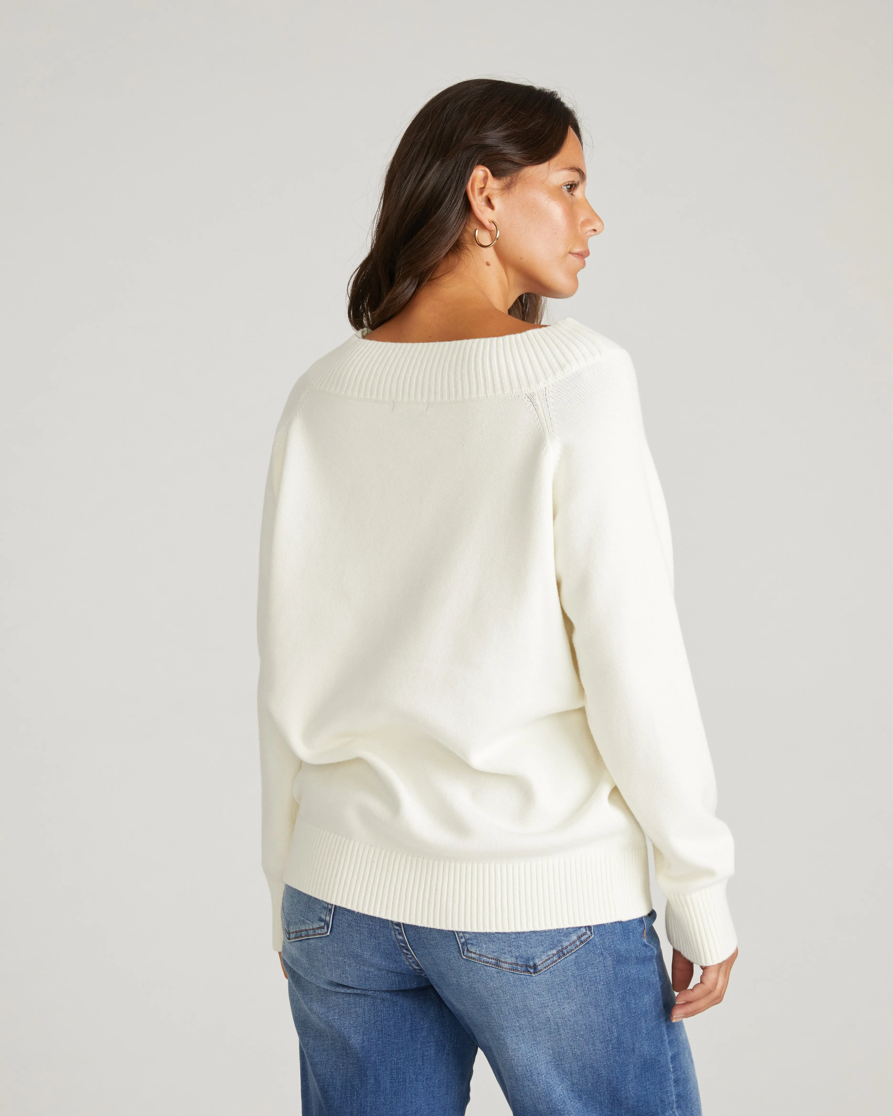 Noomi Cold Shoulder Sweater - Cream sold by Universal Standard product image thumbnail 5