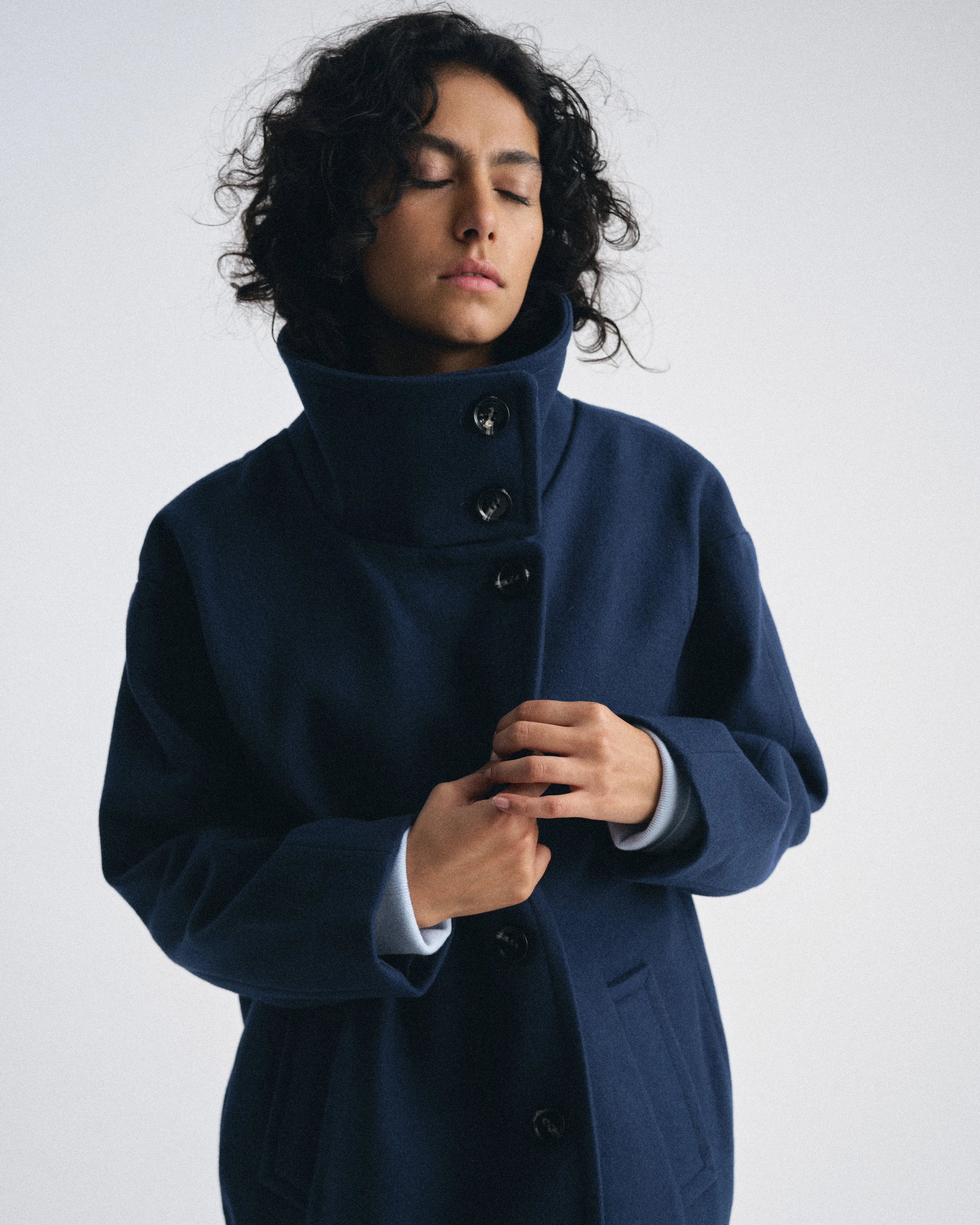 Marlo Cocoon Coat - Pageant Blue sold by Universal Standard product image thumbnail 4