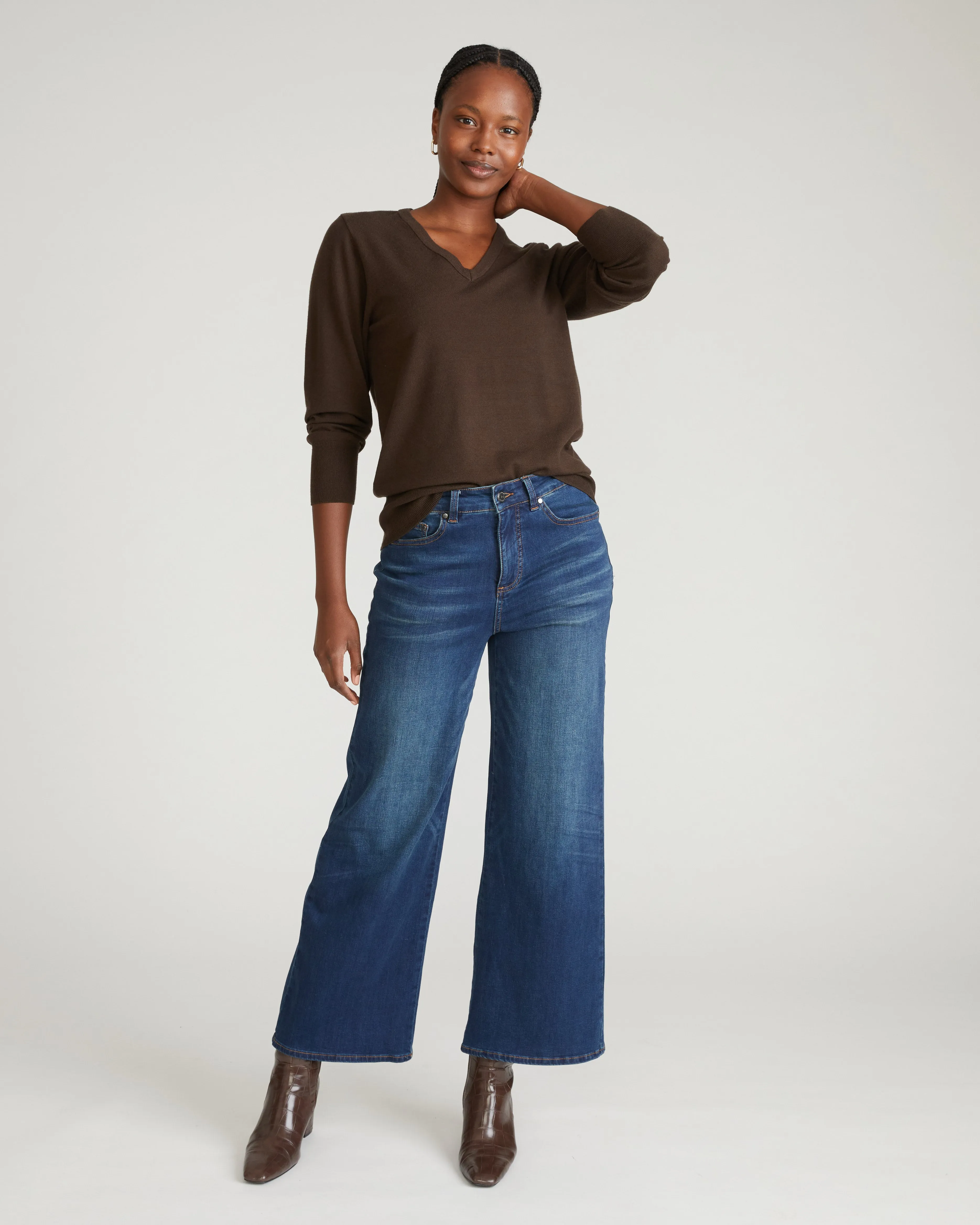 Roxy Relaxed Bootcut Jeans - Field Of Dreams Indigo sold by Universal Standard product image thumbnail 2