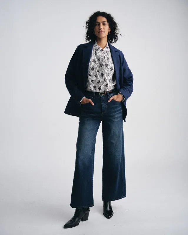 Roxy Relaxed Bootcut Jeans - Field Of Dreams Indigo sold by Universal Standard