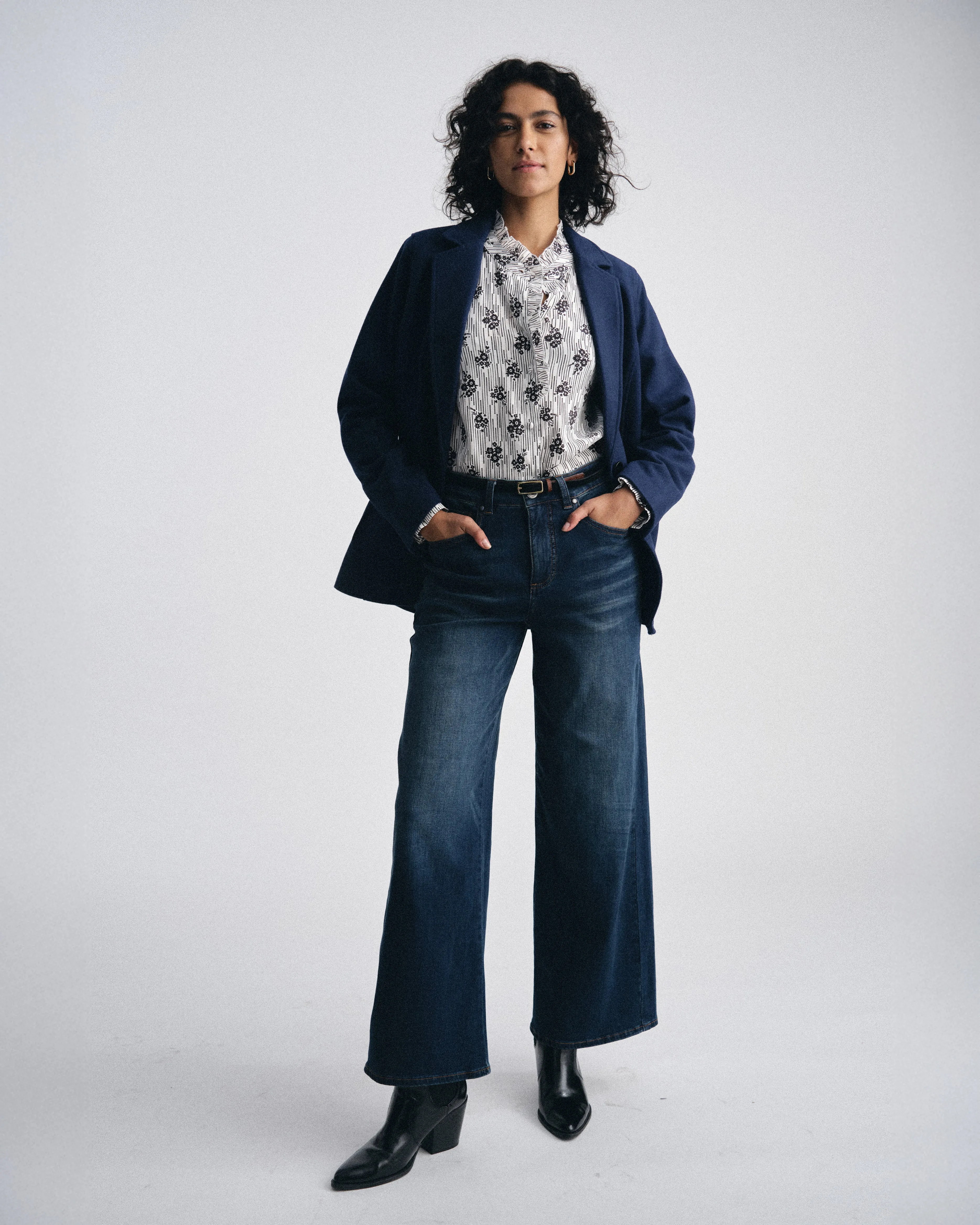 Roxy Relaxed Bootcut Jeans - Field Of Dreams Indigo sold by Universal Standard