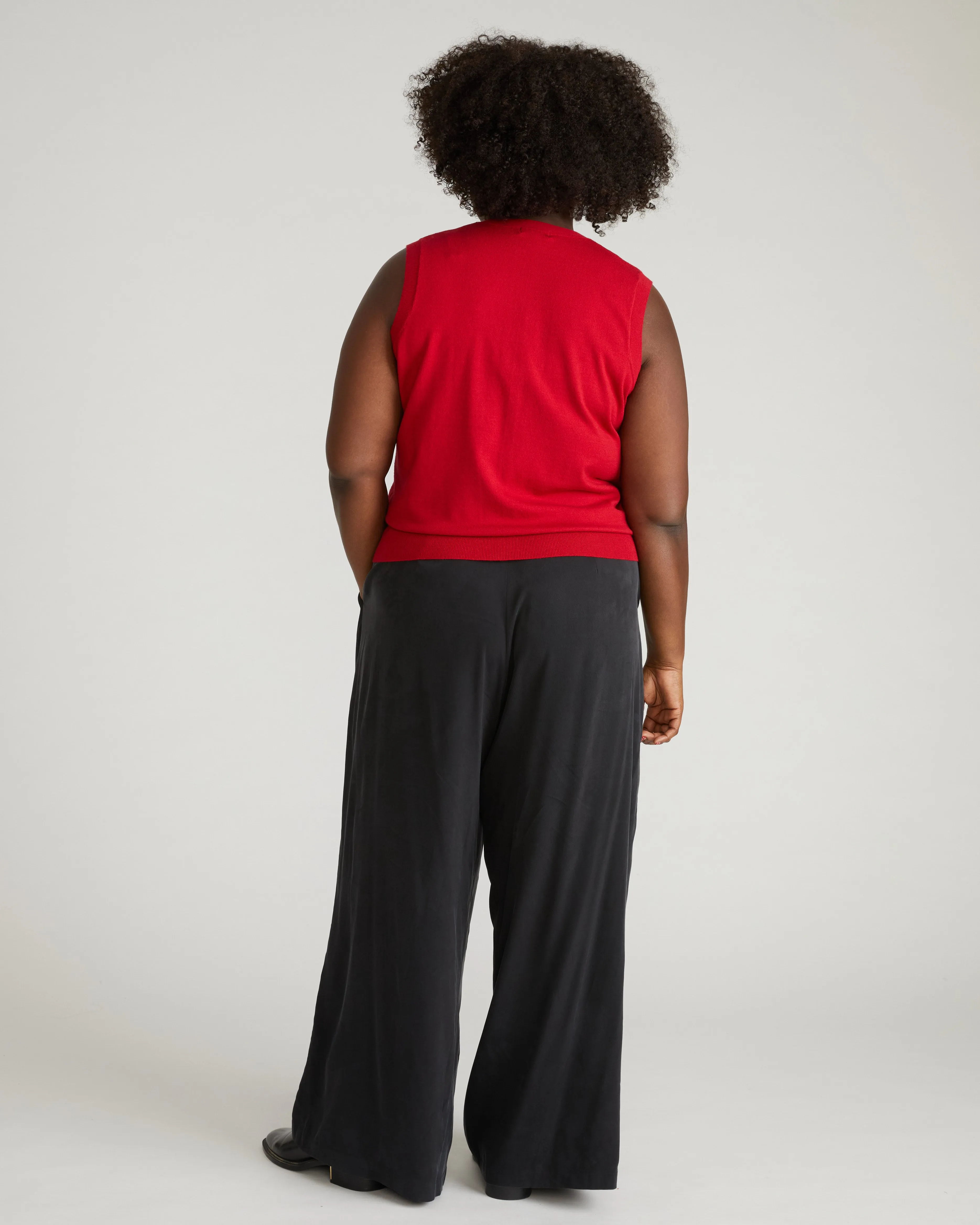 Palais Cooling Cupro Wide Leg Pant - Black sold by Universal Standard product image thumbnail 3