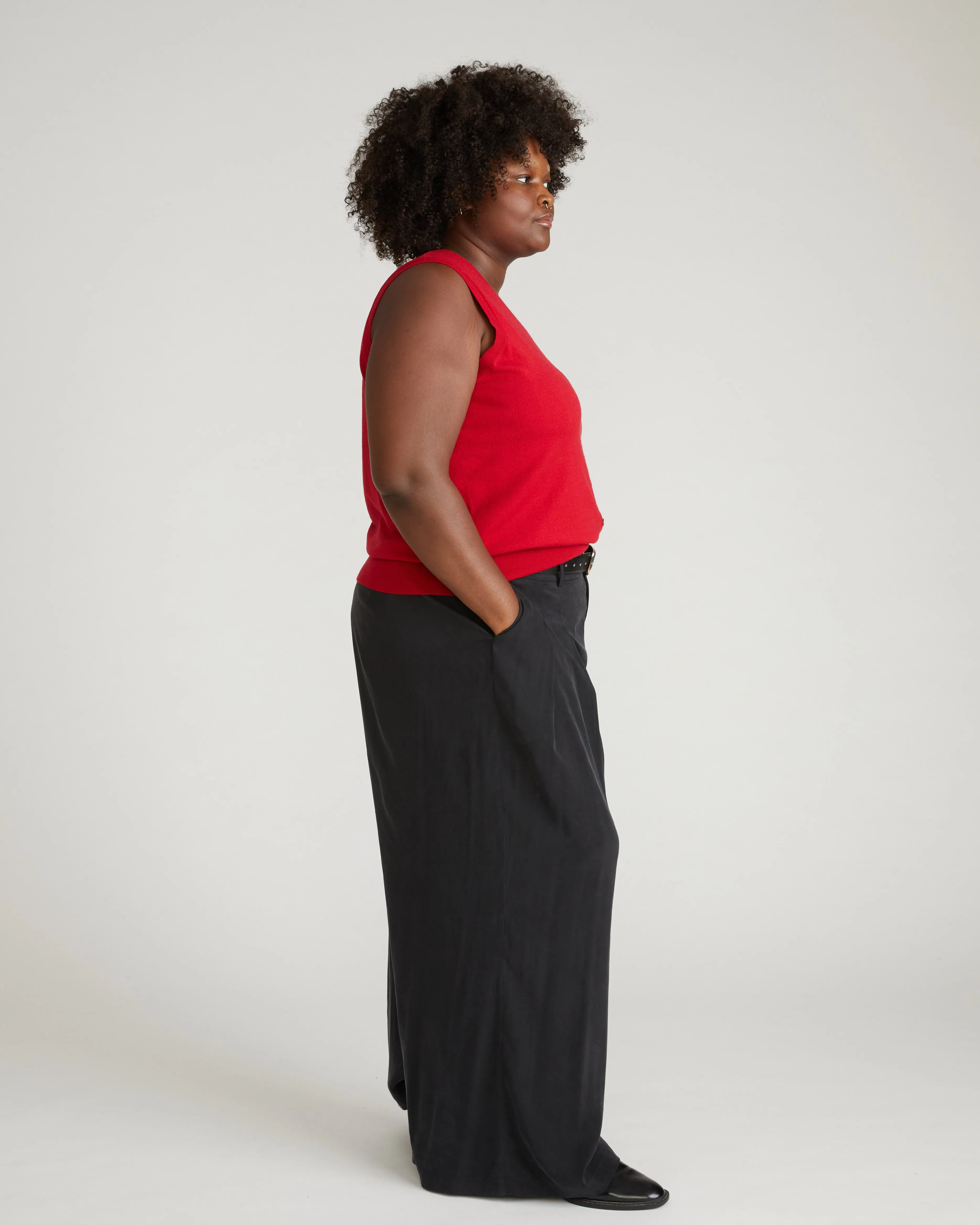 Palais Cooling Cupro Wide Leg Pant - Black sold by Universal Standard product image thumbnail 2