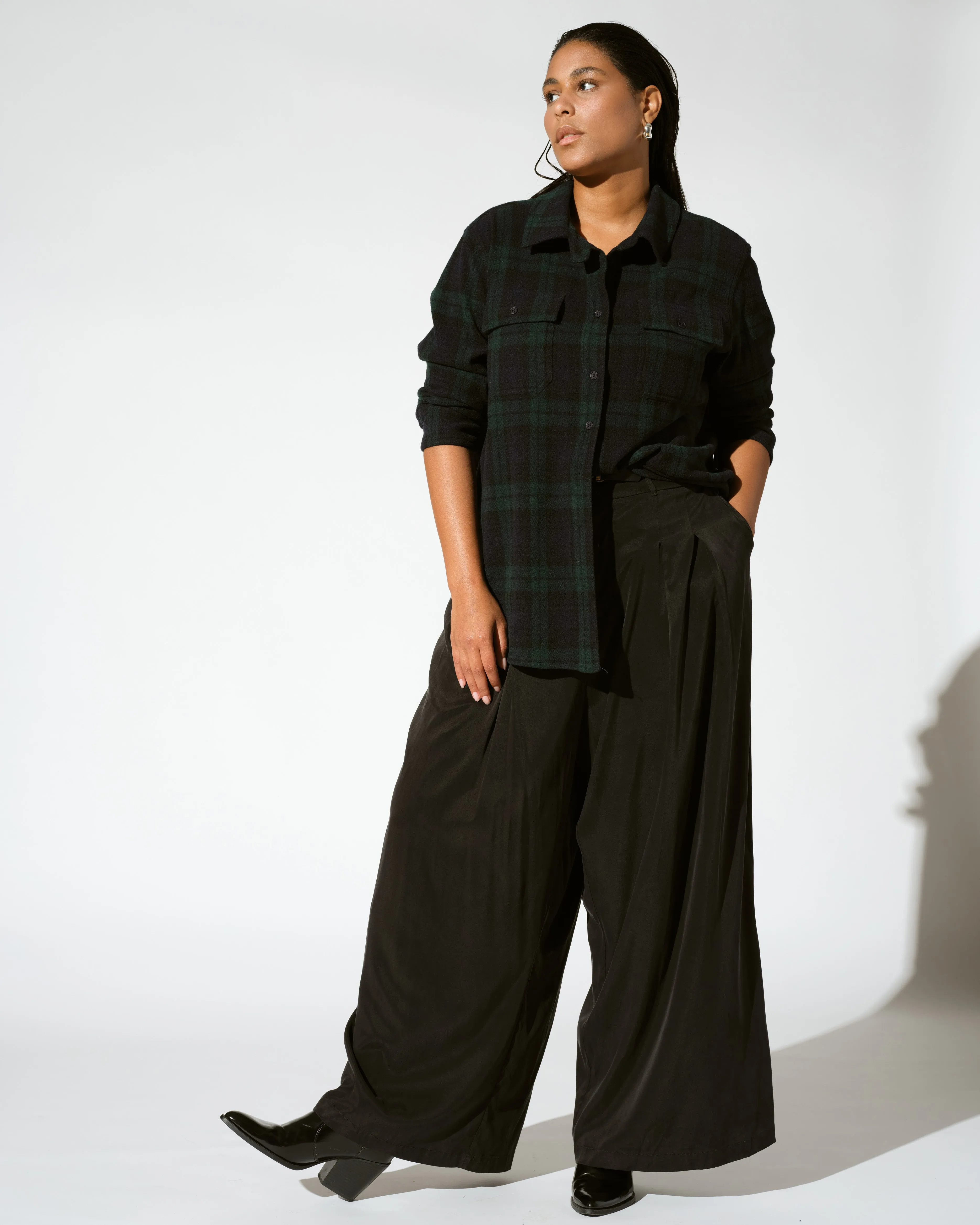 Palais Cooling Cupro Wide Leg Pant - Black sold by Universal Standard product image thumbnail 4