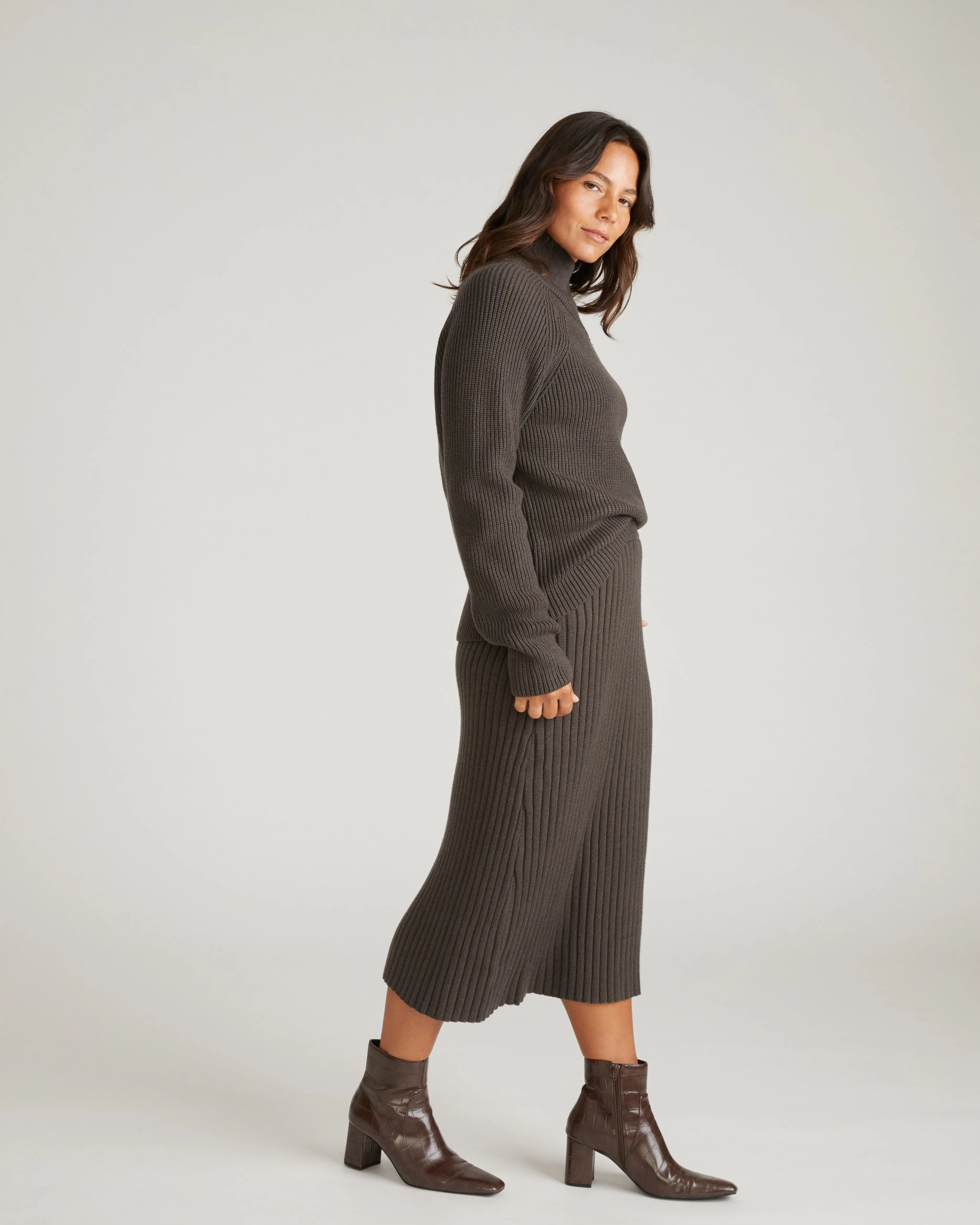 Risa Sweater Skirt - Graphite sold by Universal Standard product image thumbnail 2