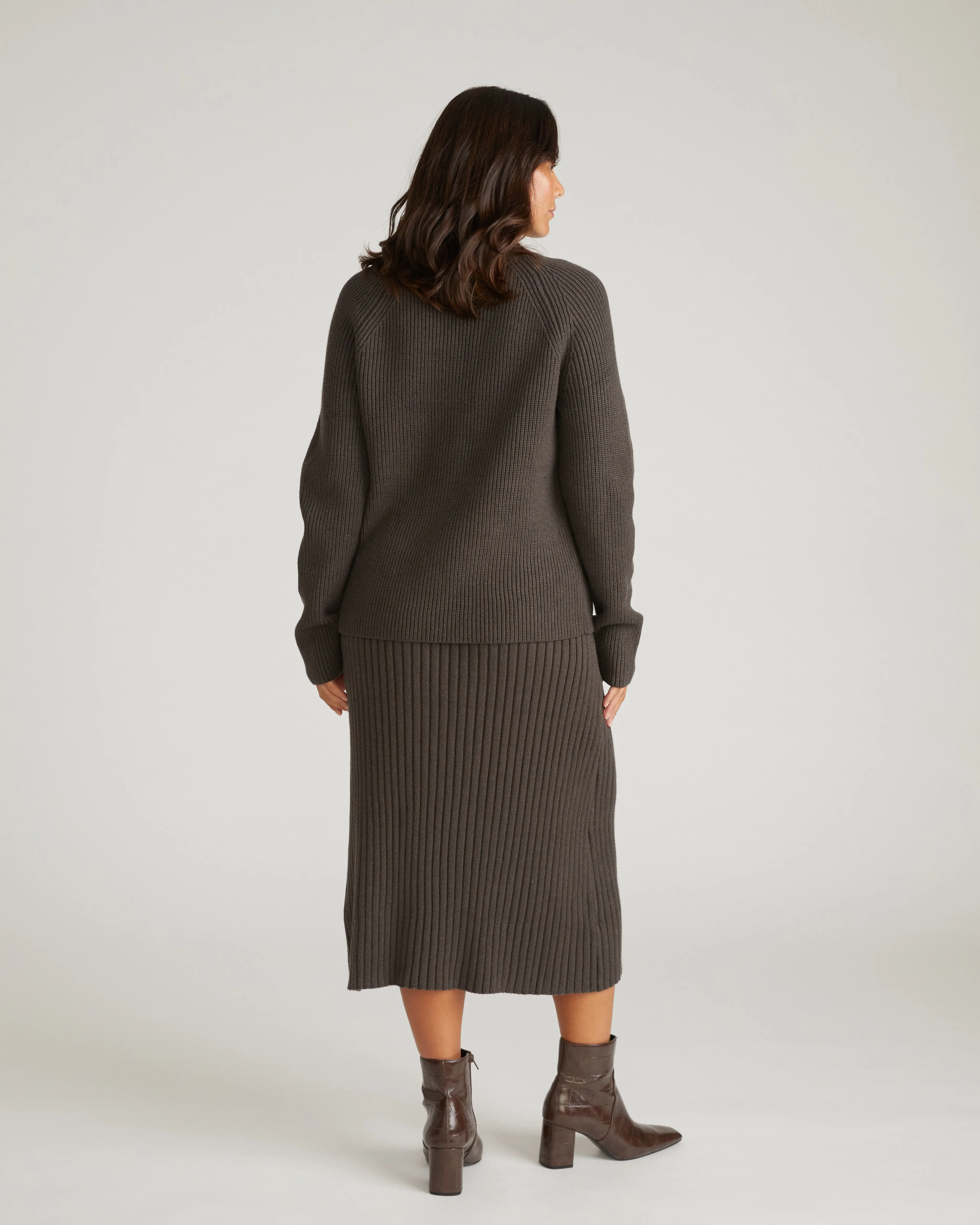 Risa Sweater Skirt - Graphite sold by Universal Standard product image thumbnail 3