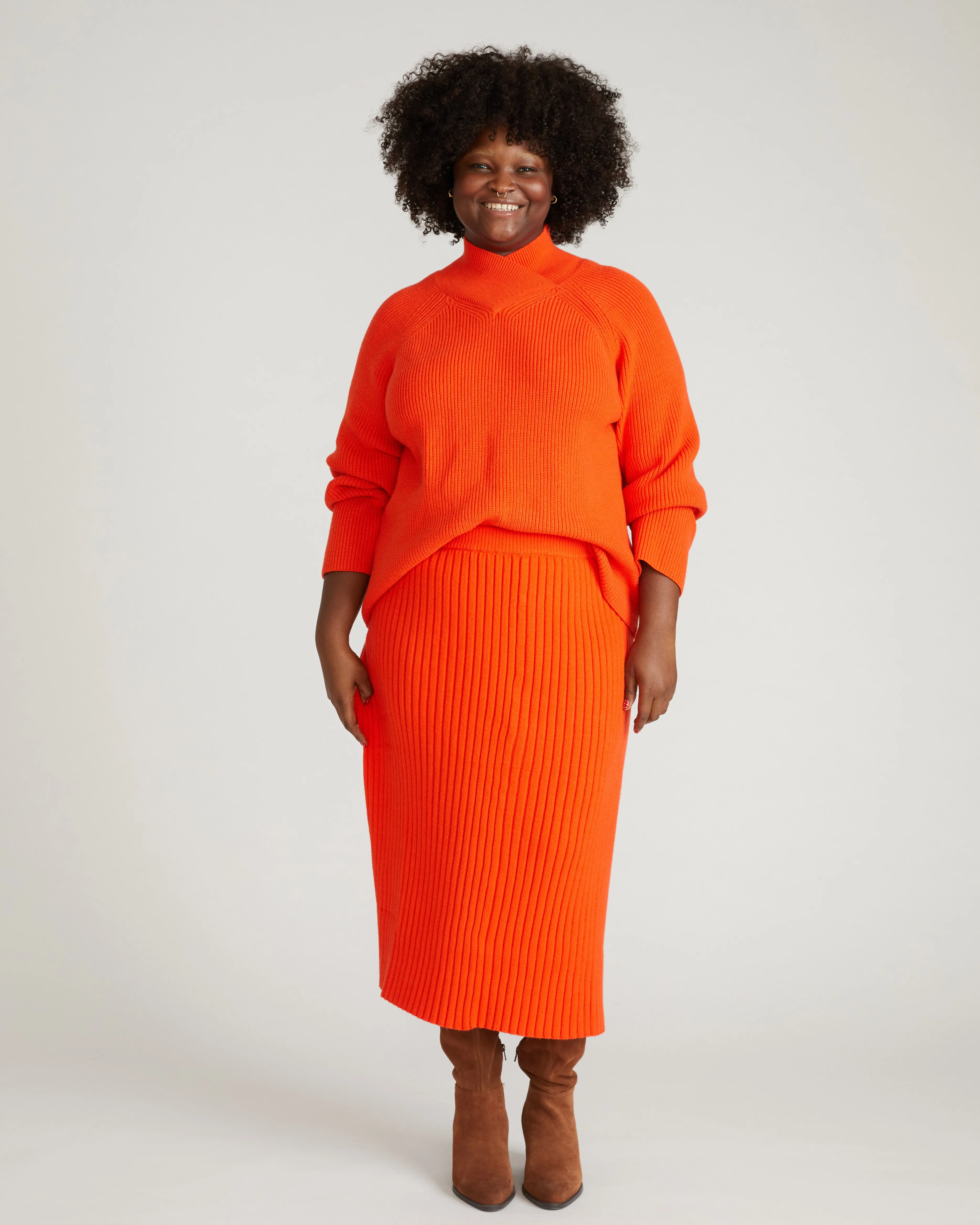 Risa Sweater Skirt - Poppy sold by Universal Standard product image thumbnail 3