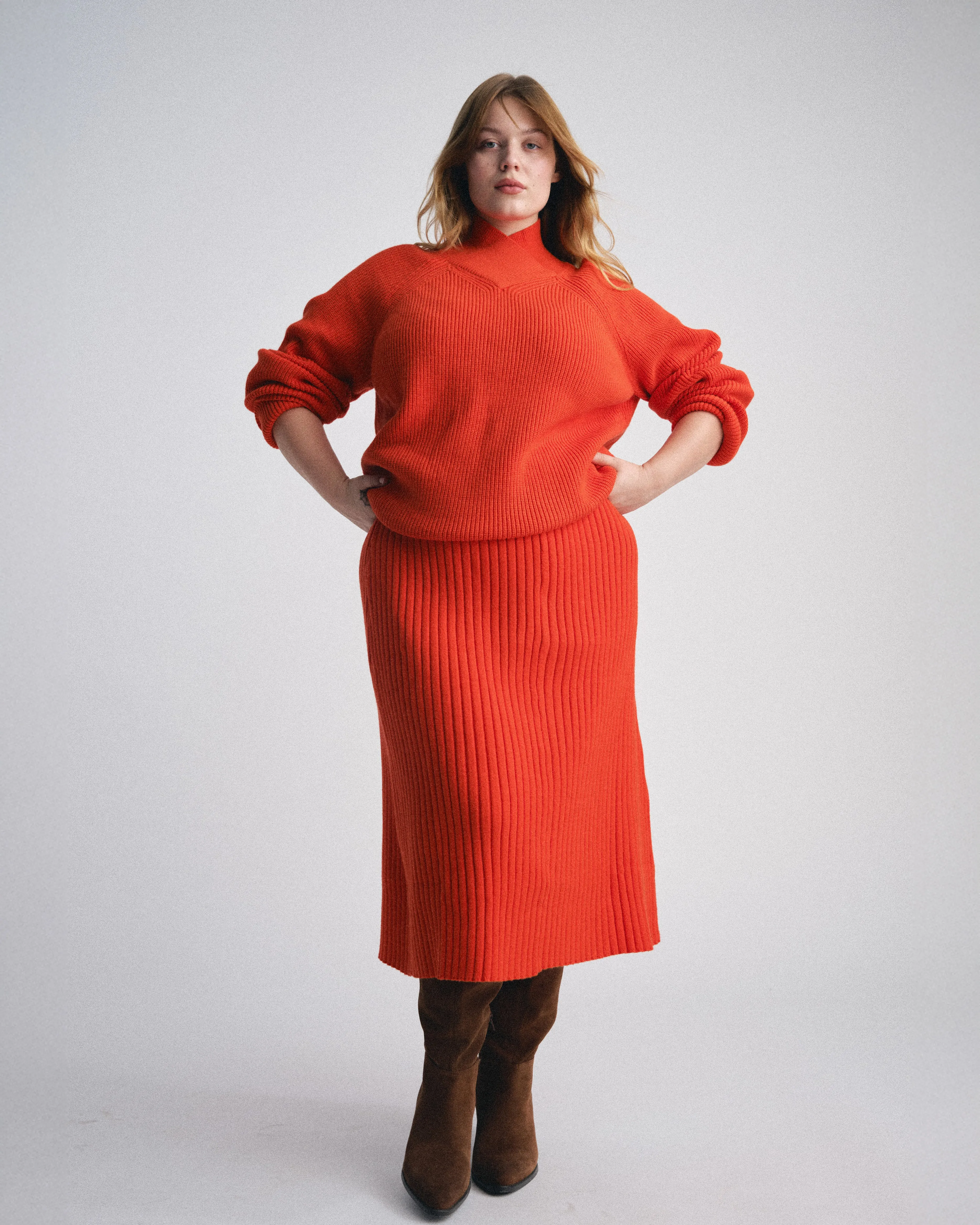 Risa Sweater Skirt - Poppy sold by Universal Standard