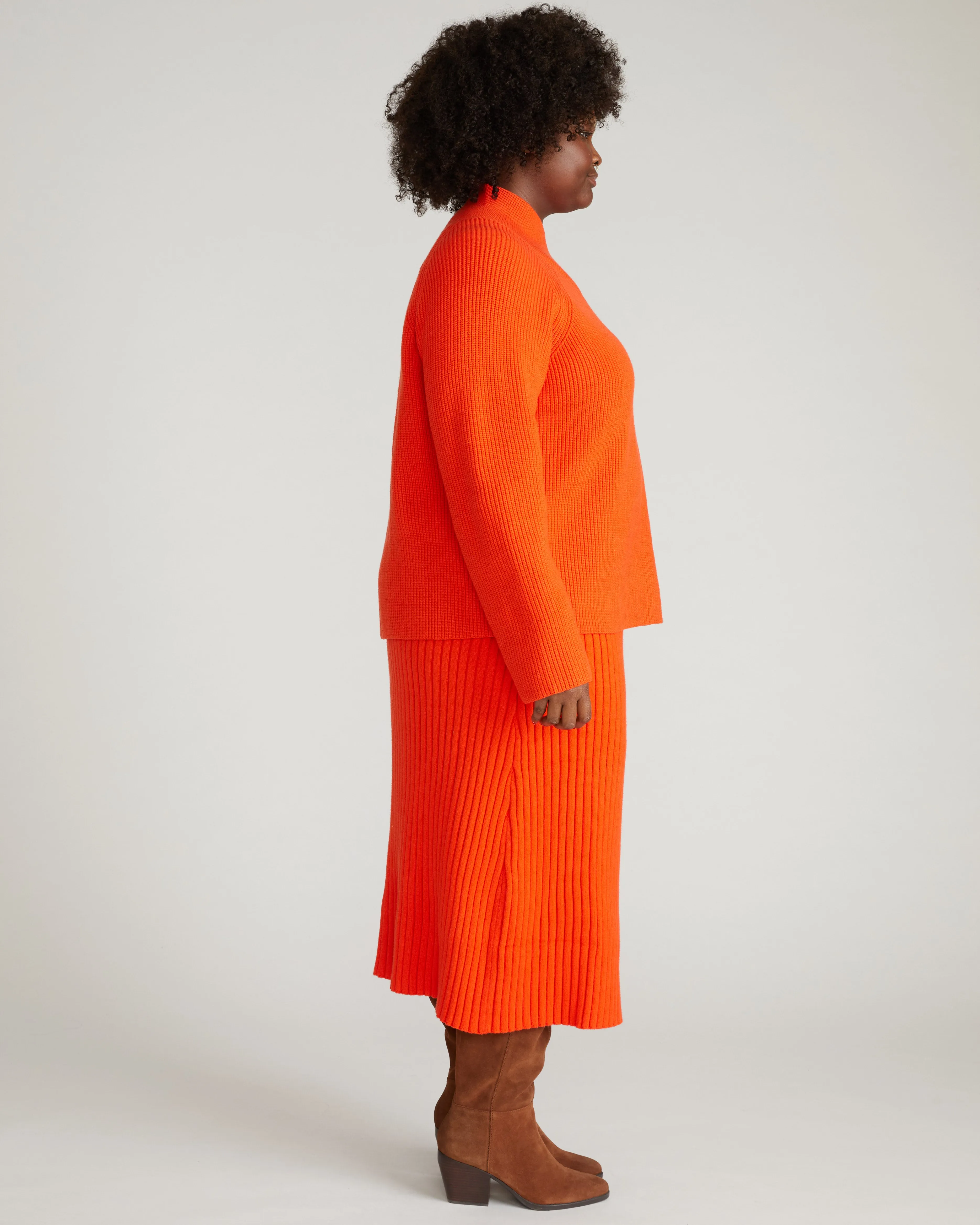 Arly Wrap Neck Sweater - Poppy sold by Universal Standard product image thumbnail 4