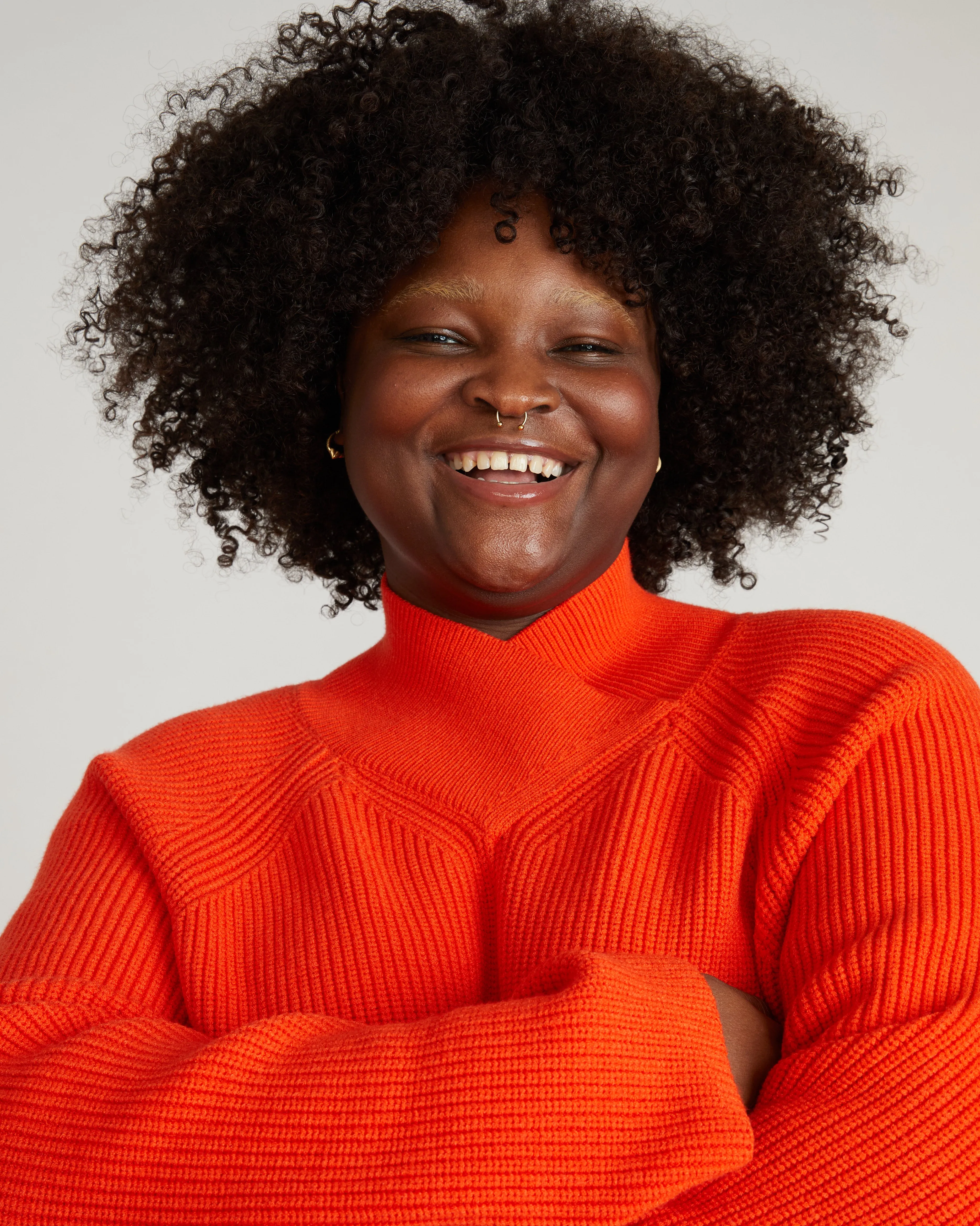 Arly Wrap Neck Sweater - Poppy sold by Universal Standard product image thumbnail 2