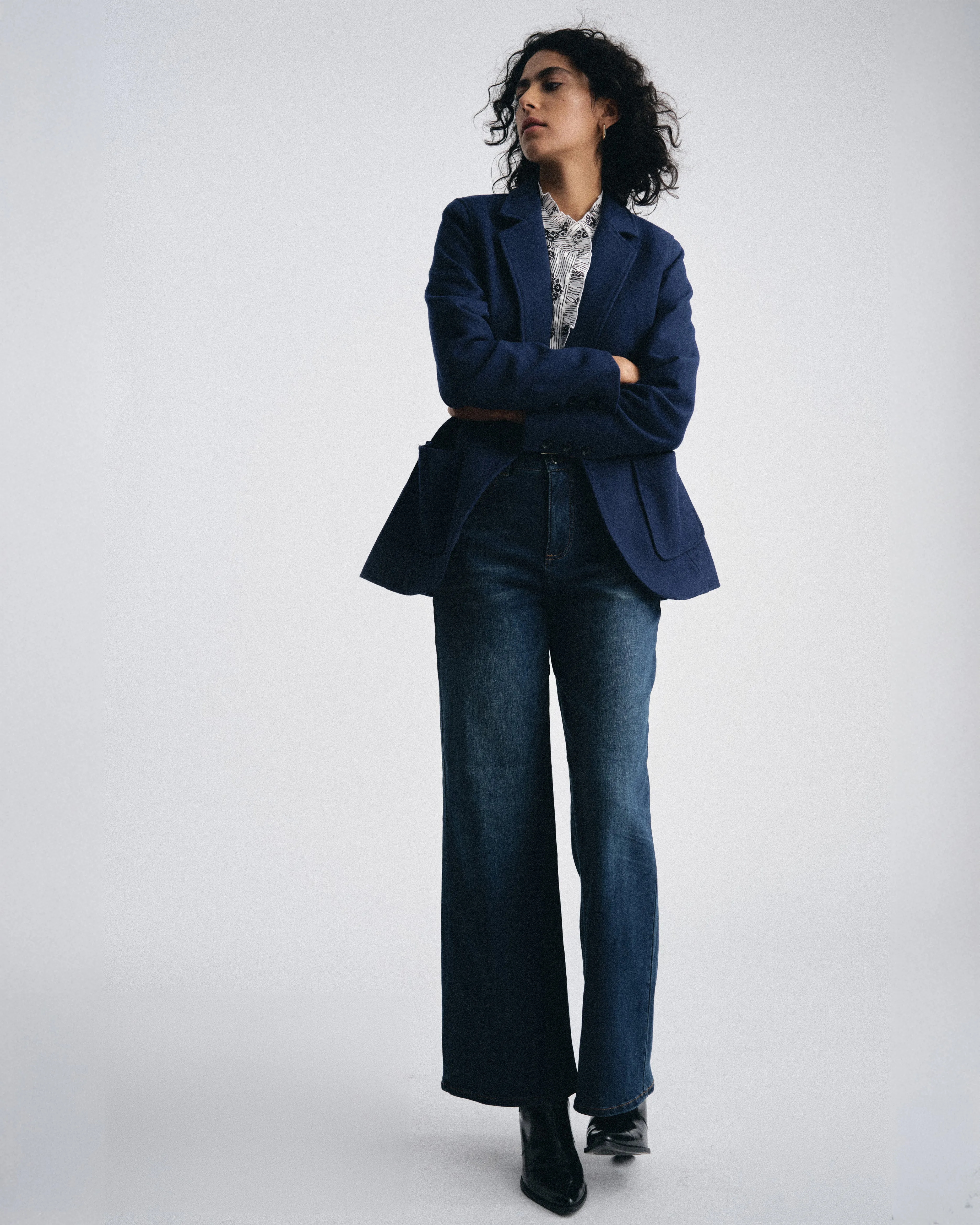 Kidjo Tailored Wool Jacket - Pageant Blue sold by Universal Standard product image thumbnail 2