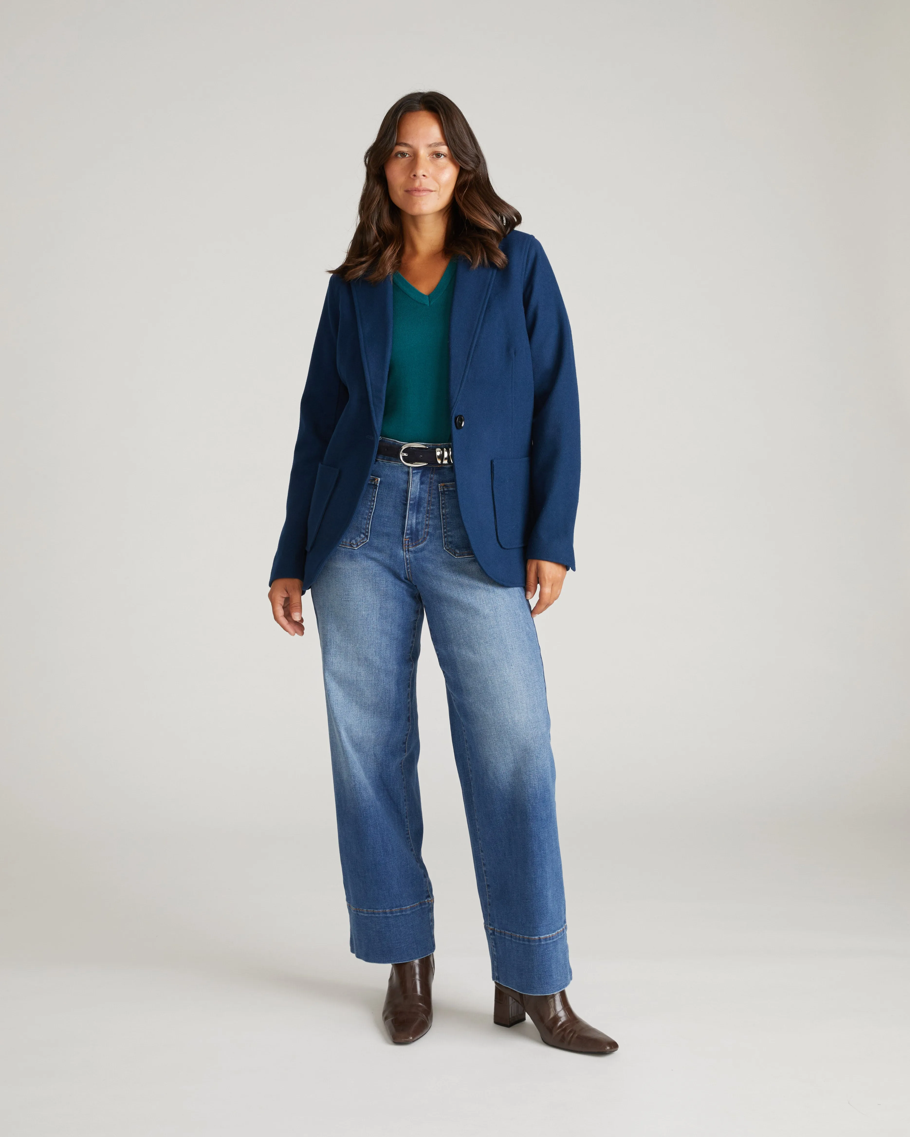 Kidjo Tailored Wool Jacket - Pageant Blue sold by Universal Standard product image thumbnail 5