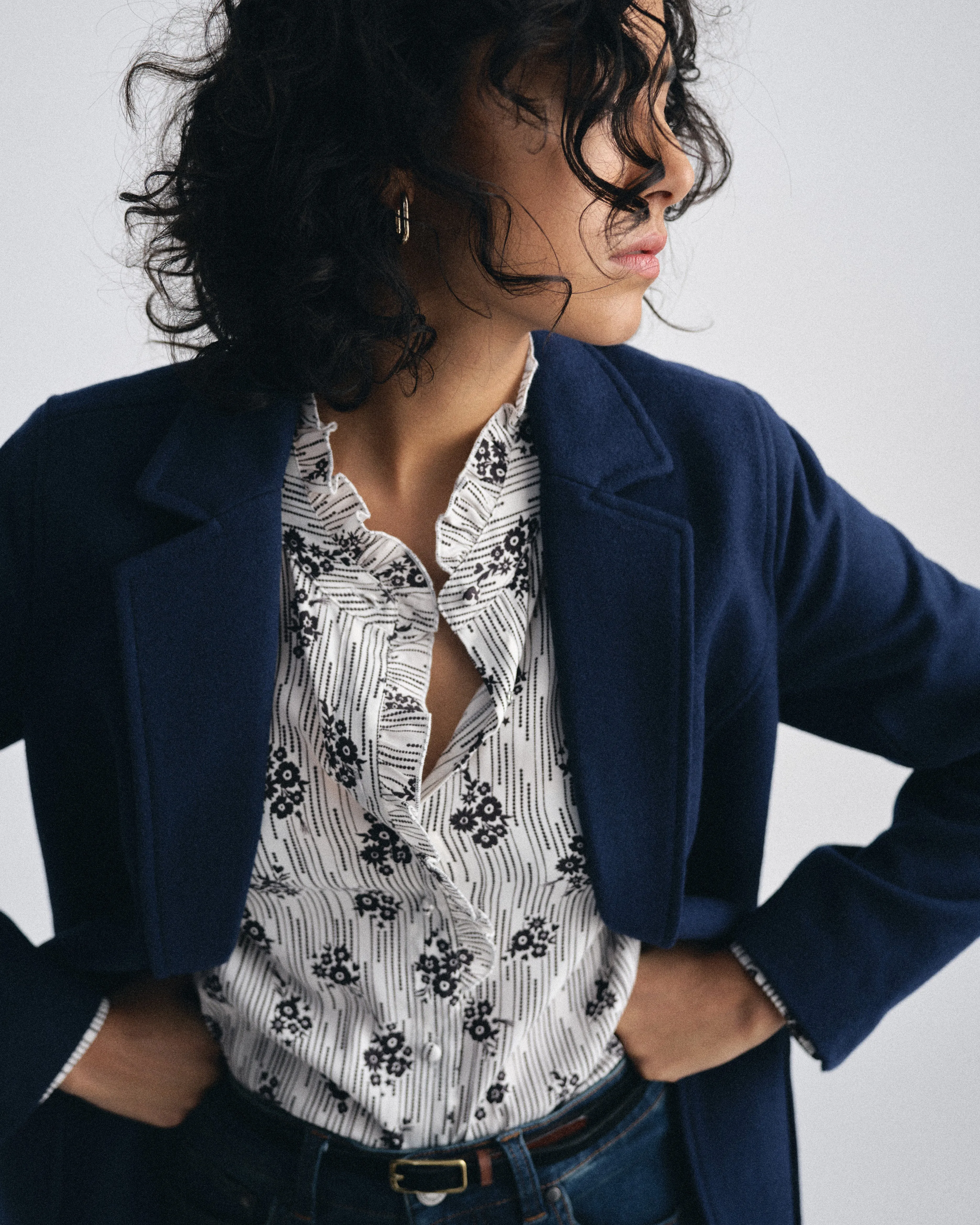 Kidjo Tailored Wool Jacket - Pageant Blue sold by Universal Standard product image thumbnail 3