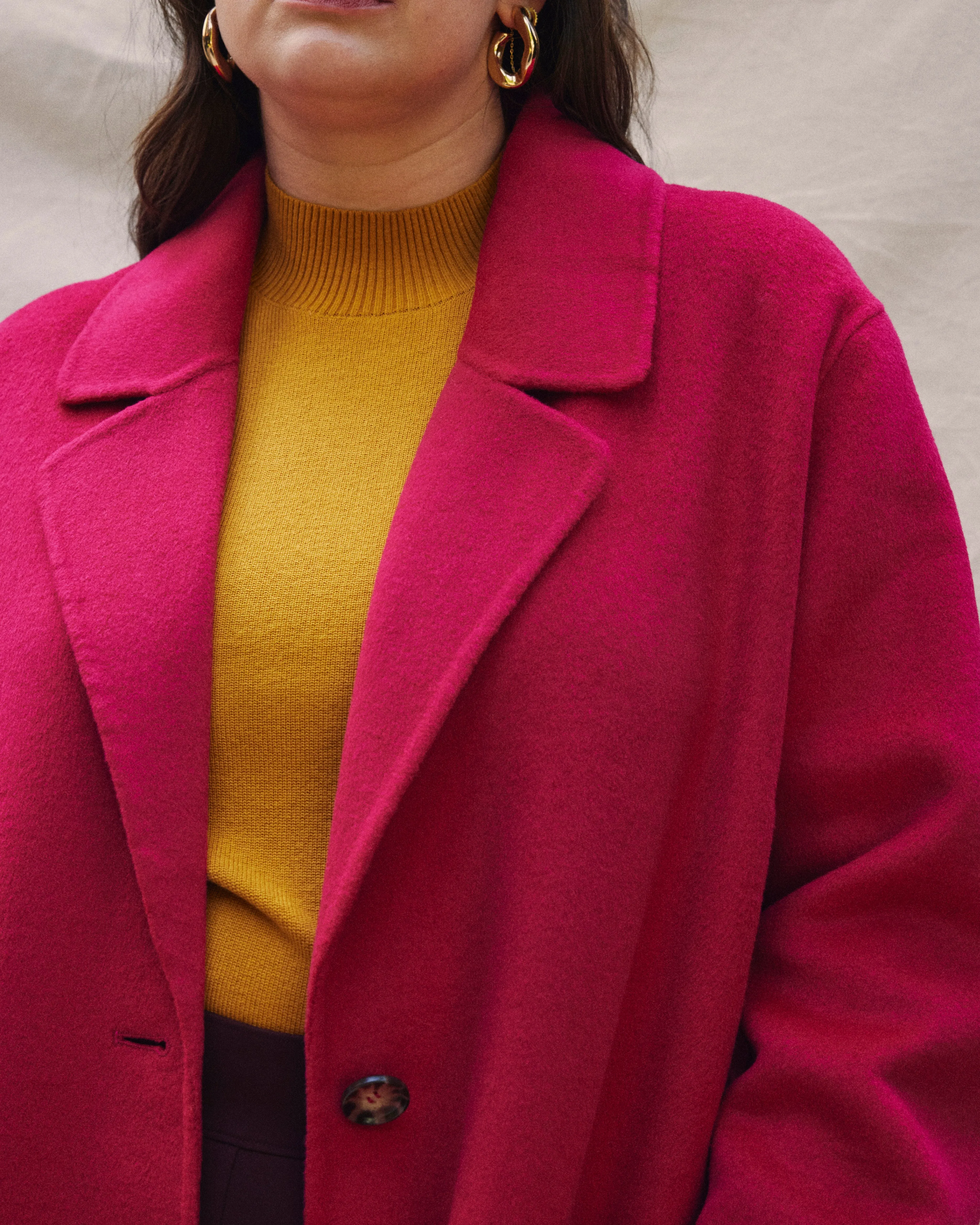 Double Face Luxe Coat - Cerise sold by Universal Standard product image thumbnail 2