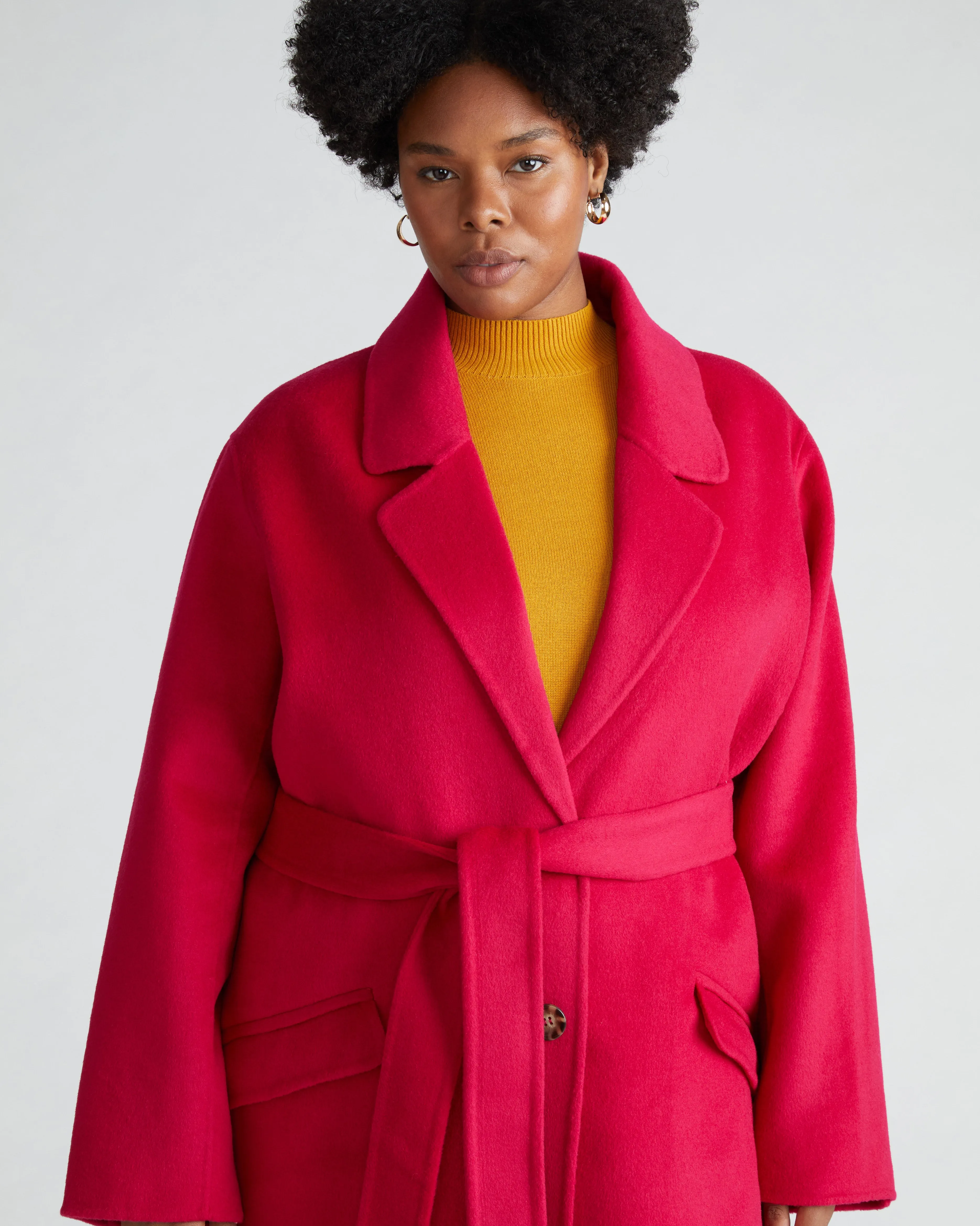 Double Face Luxe Coat - Cerise sold by Universal Standard product image thumbnail 3