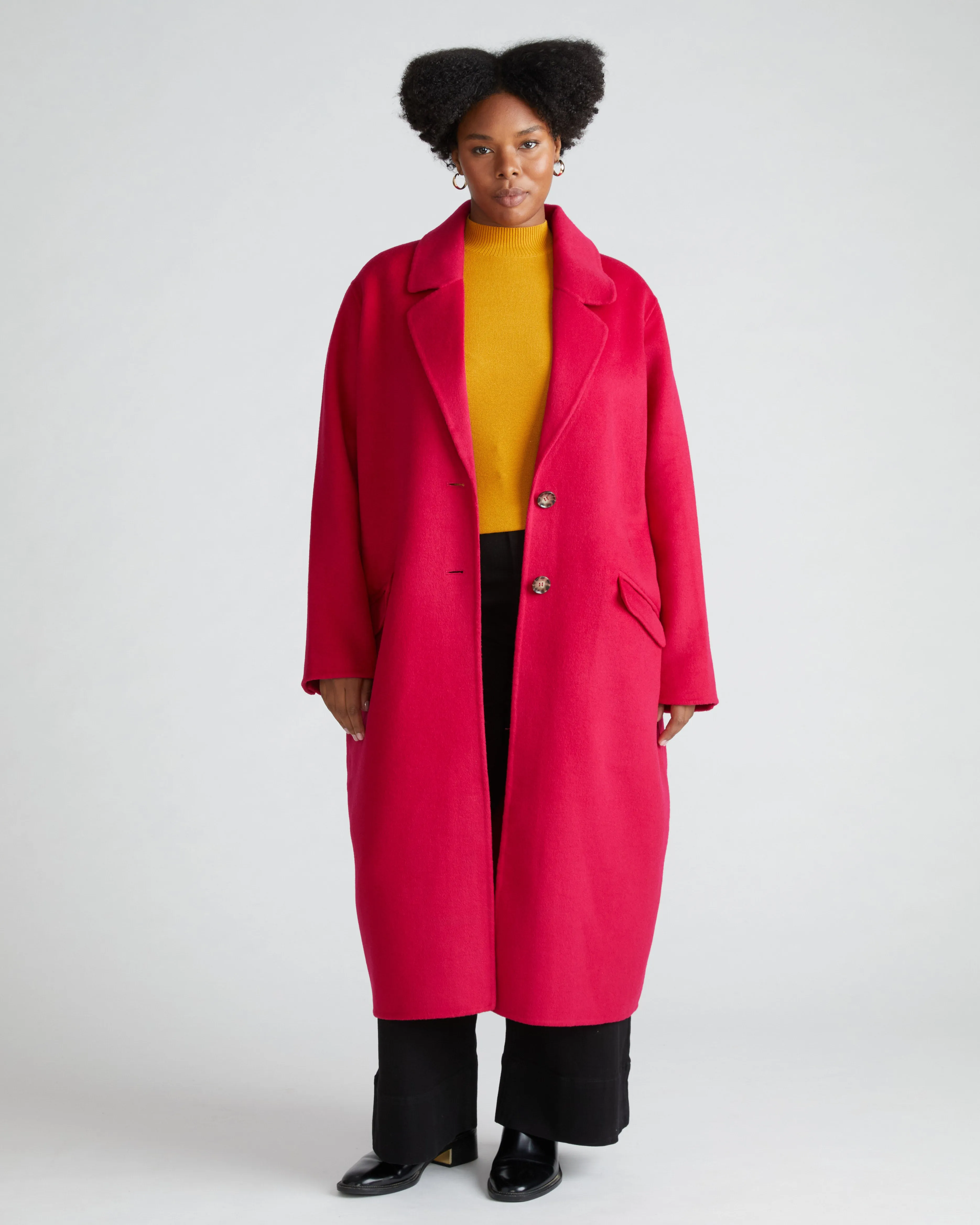 Double Face Luxe Coat - Cerise sold by Universal Standard product image thumbnail 4