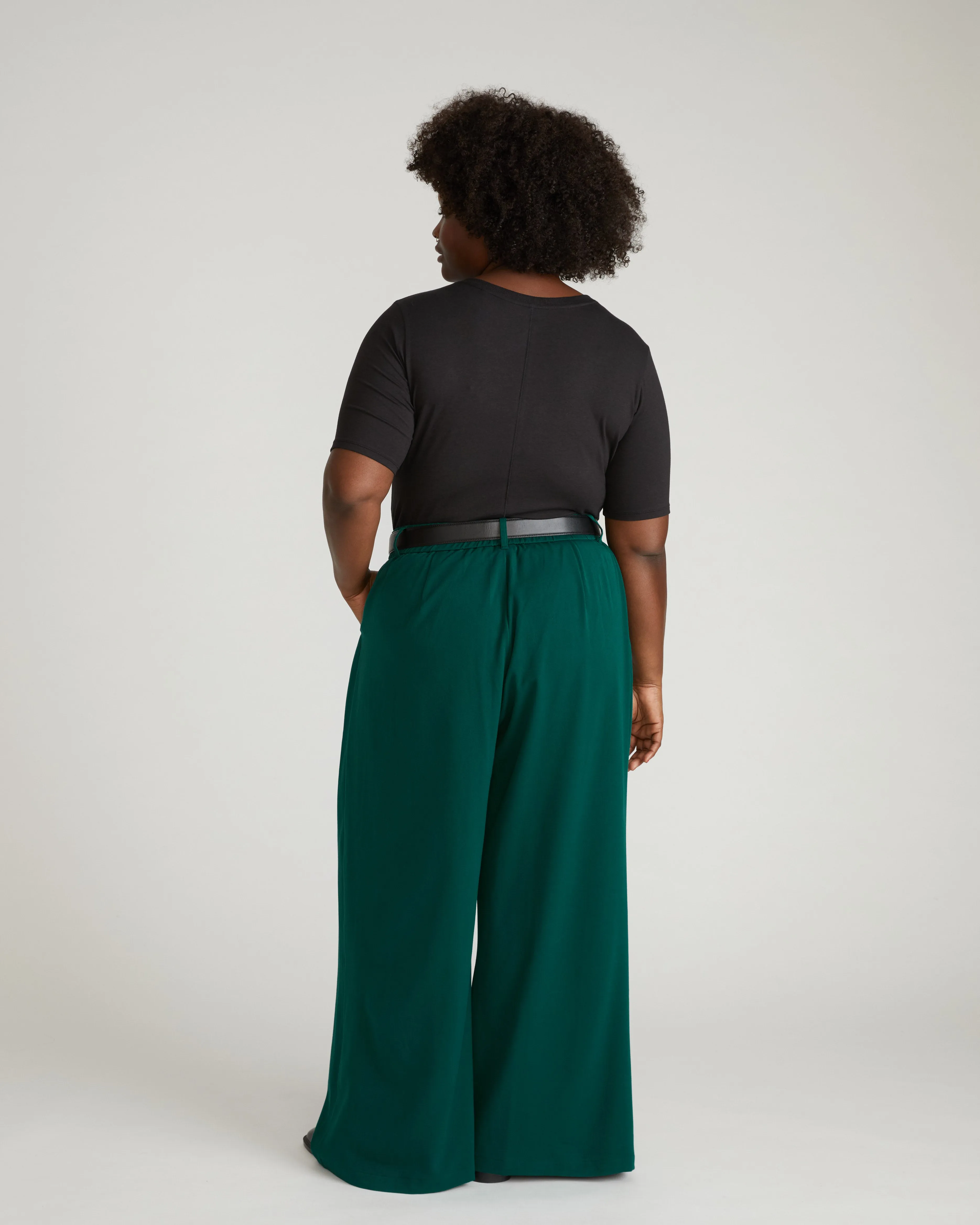 Maia Stovepipe Sleeve V Neck Tee - Black sold by Universal Standard product image thumbnail 3