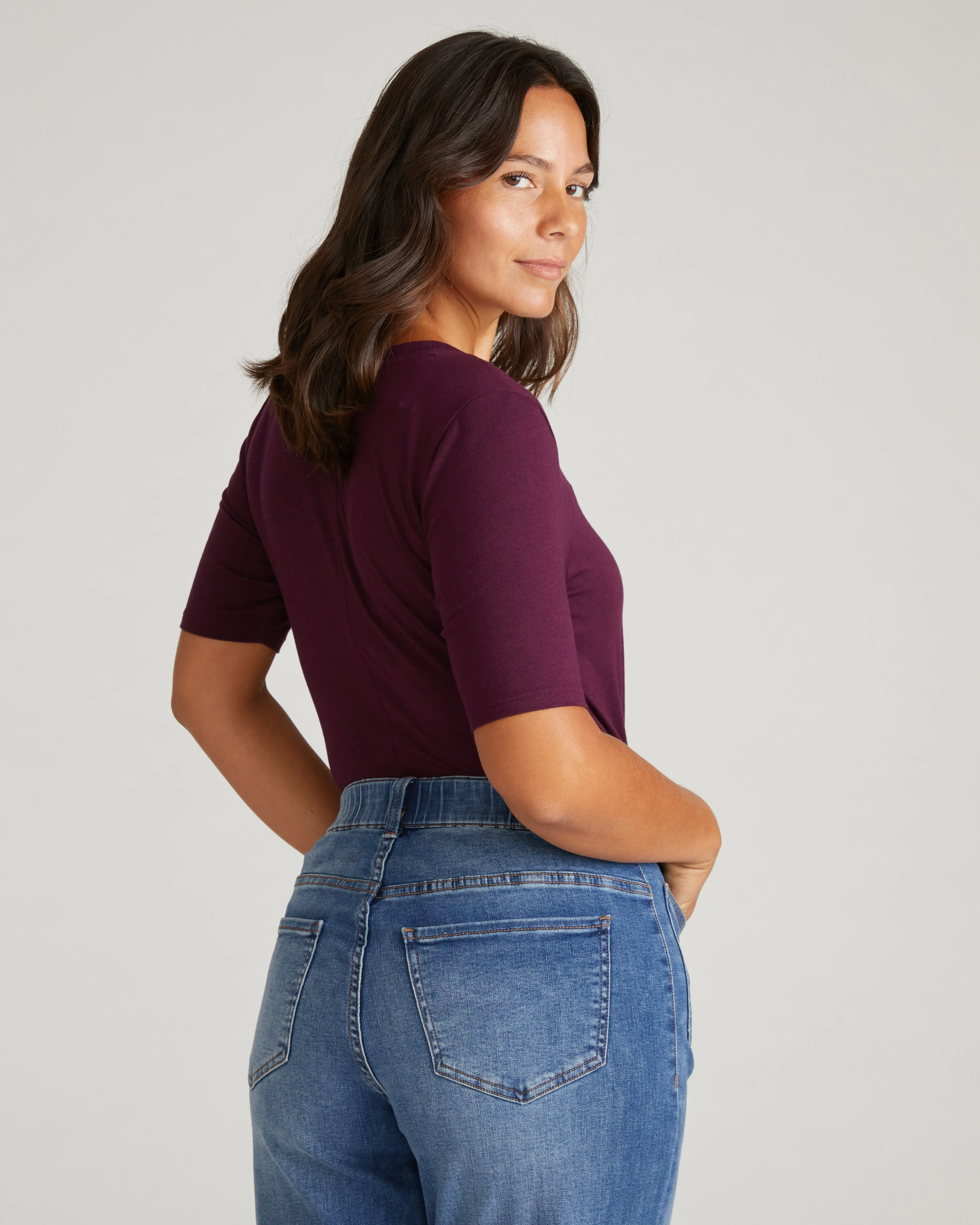 Maia Stovepipe Sleeve Tee - Gamay sold by Universal Standard product image thumbnail 3