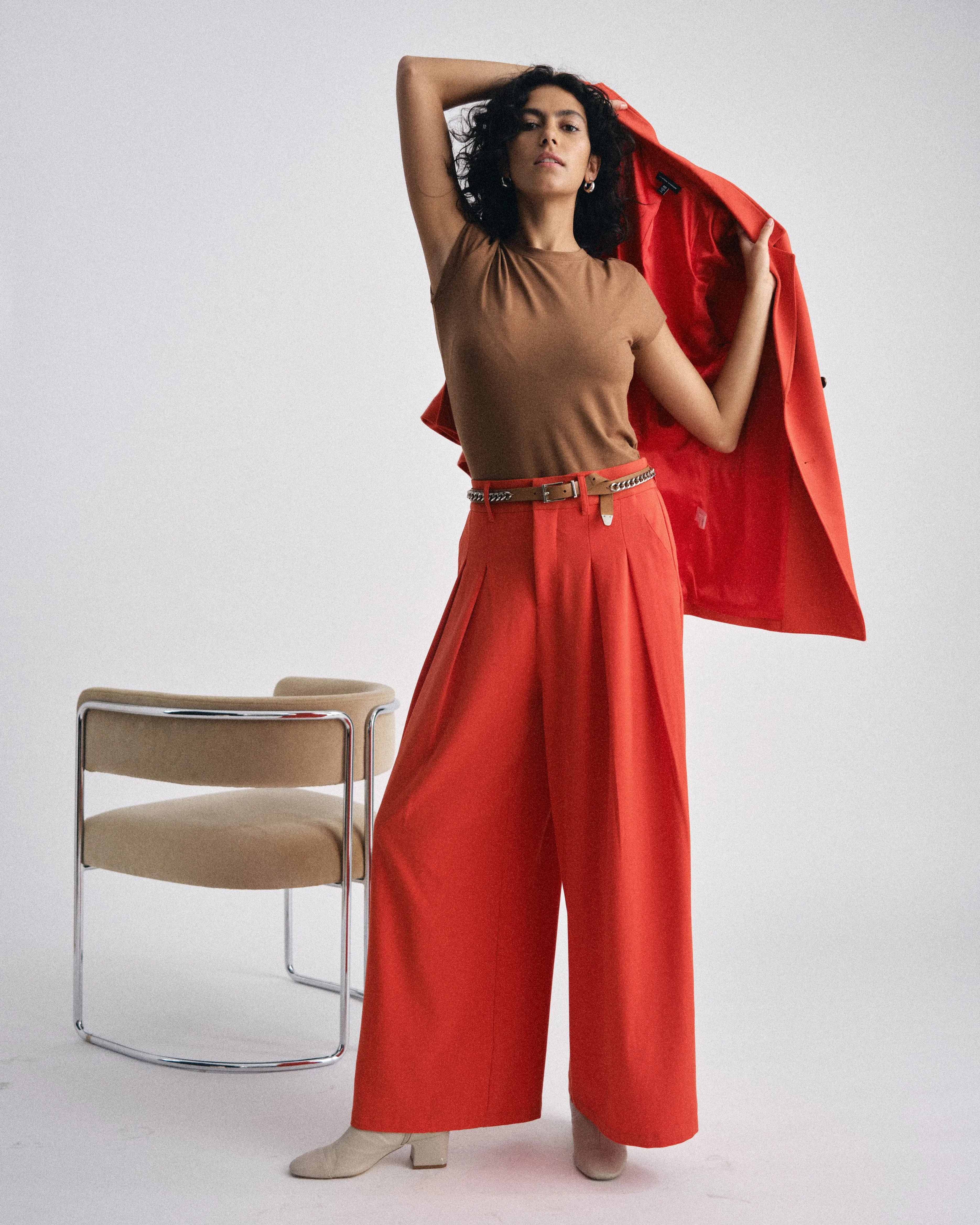 Ashley Cap Sleeve Tee - Classic Camel sold by Universal Standard product image thumbnail 2