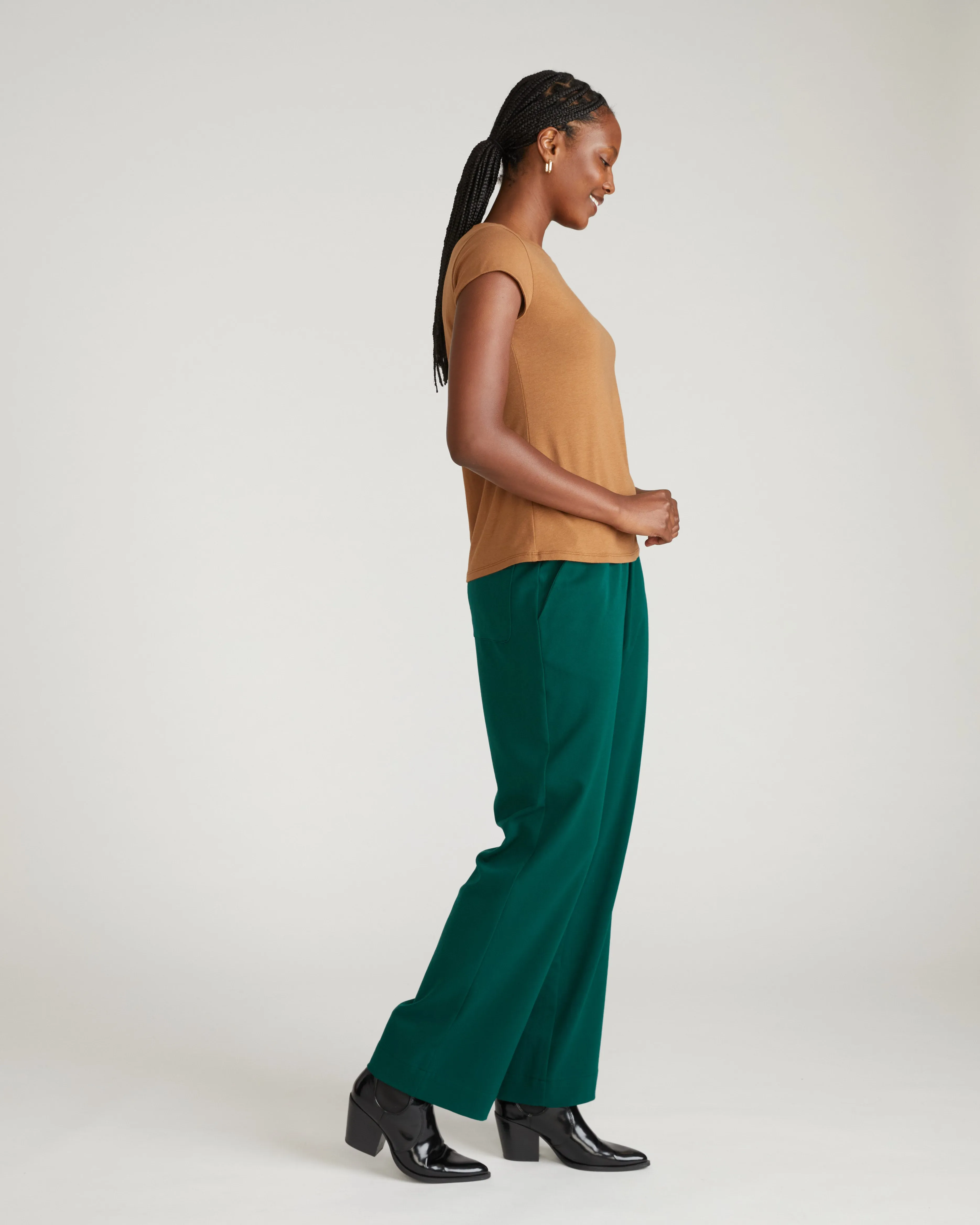 Ashley Cap Sleeve Tee - Classic Camel sold by Universal Standard product image thumbnail 4