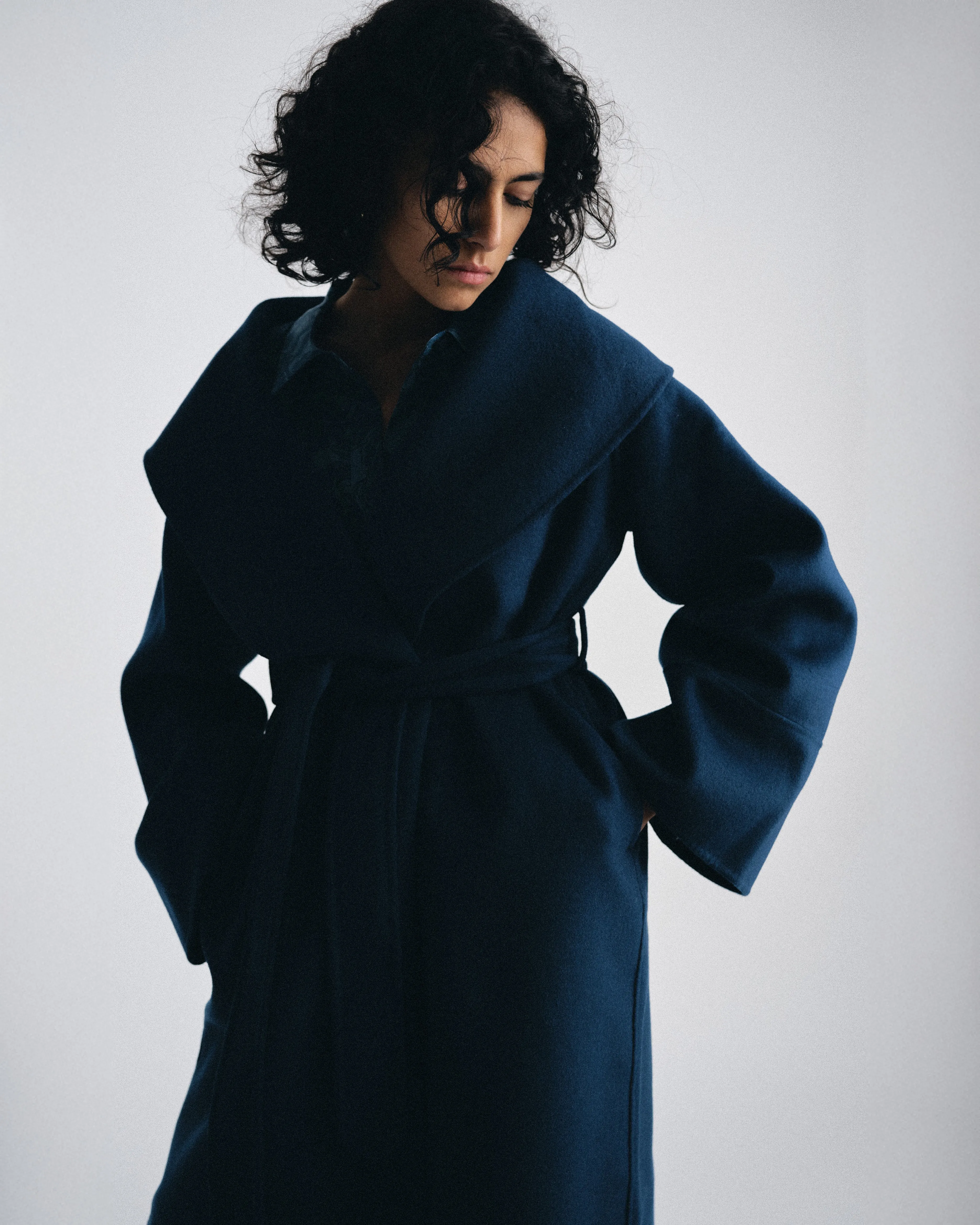 Asha Double Face Wool Coat - Deep Teal sold by Universal Standard product image thumbnail 2