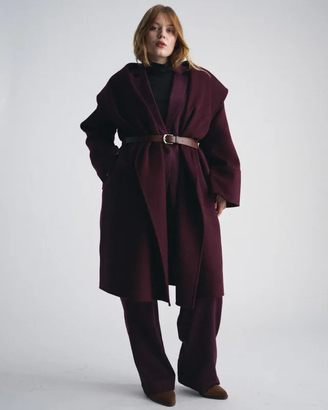 Asha Double Face Wool Coat - Gamay sold by Universal Standard