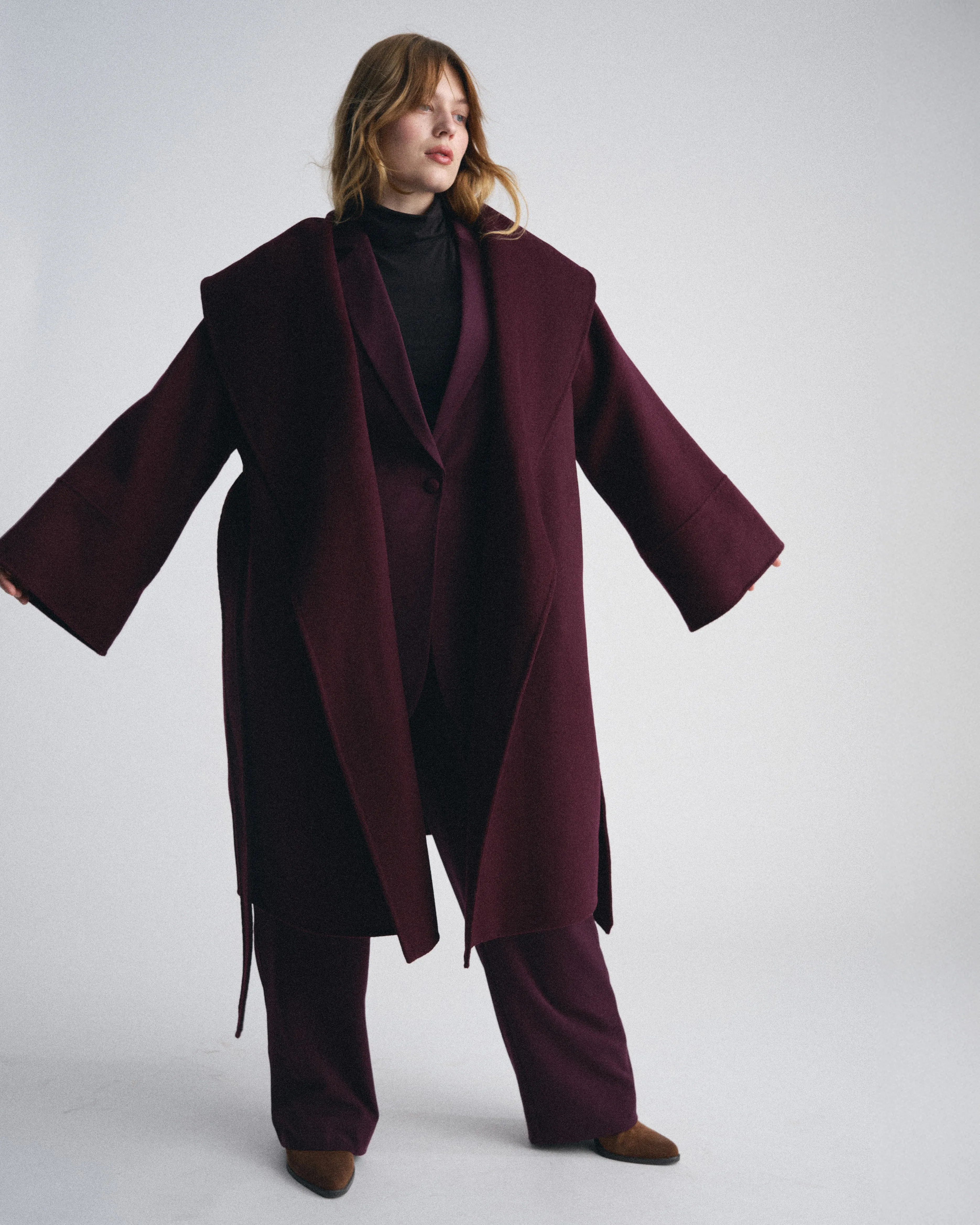 Asha Double Face Wool Coat - Gamay sold by Universal Standard product image thumbnail 3