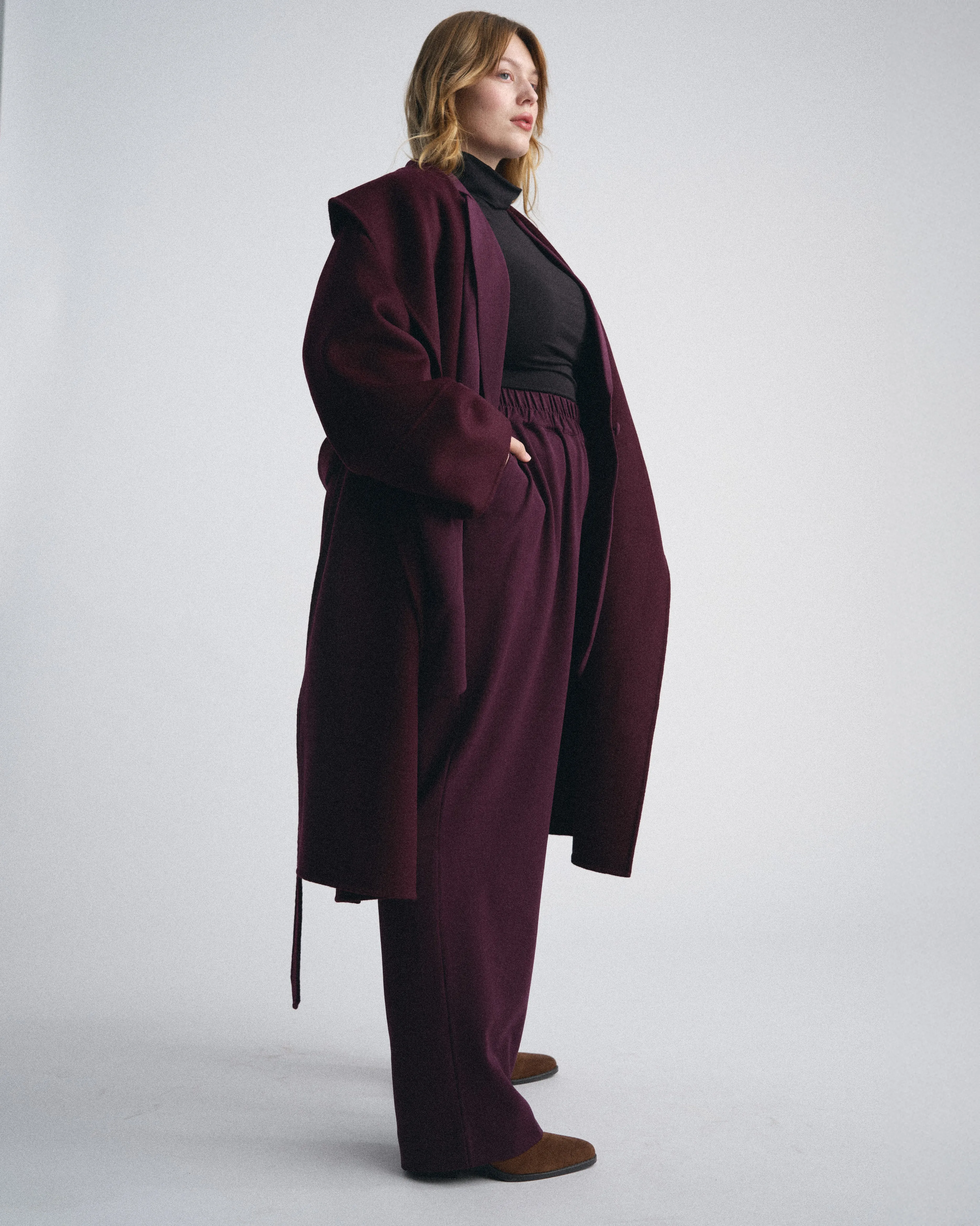 Asha Double Face Wool Coat - Gamay sold by Universal Standard product image thumbnail 4