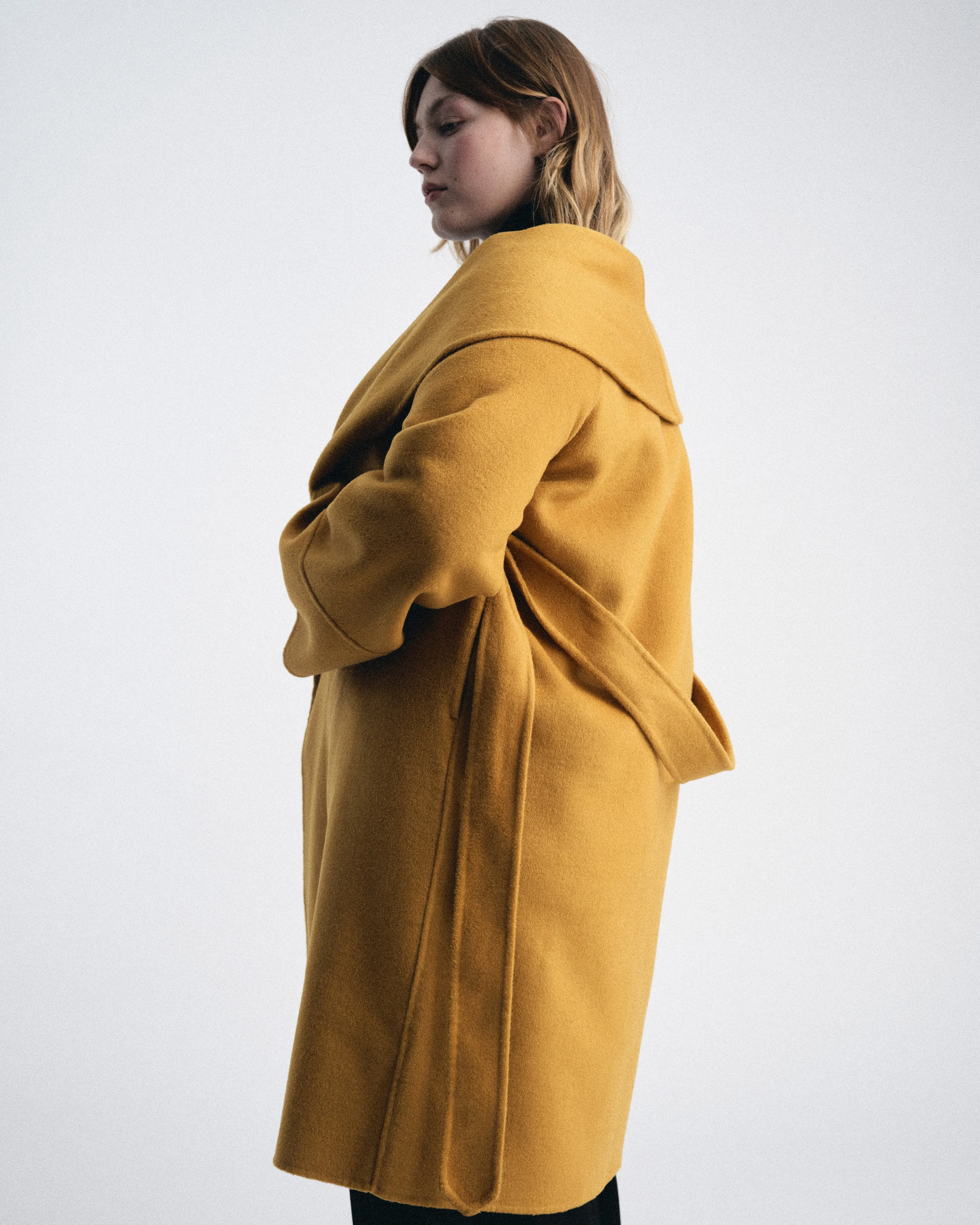 Asha Double Face Wool Coat - Mustard sold by Universal Standard product image thumbnail 5