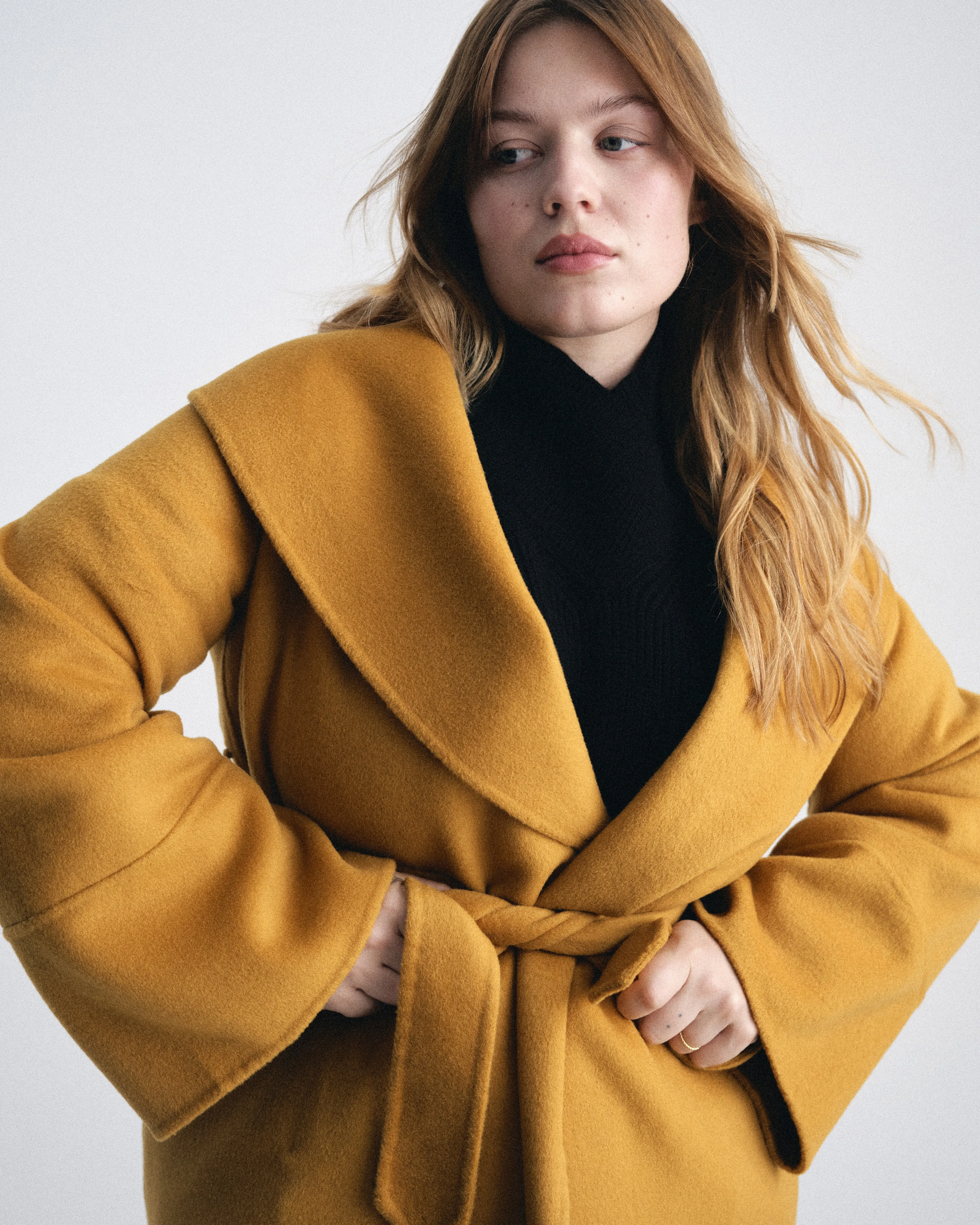 Asha Double Face Wool Coat - Mustard sold by Universal Standard product image thumbnail 2