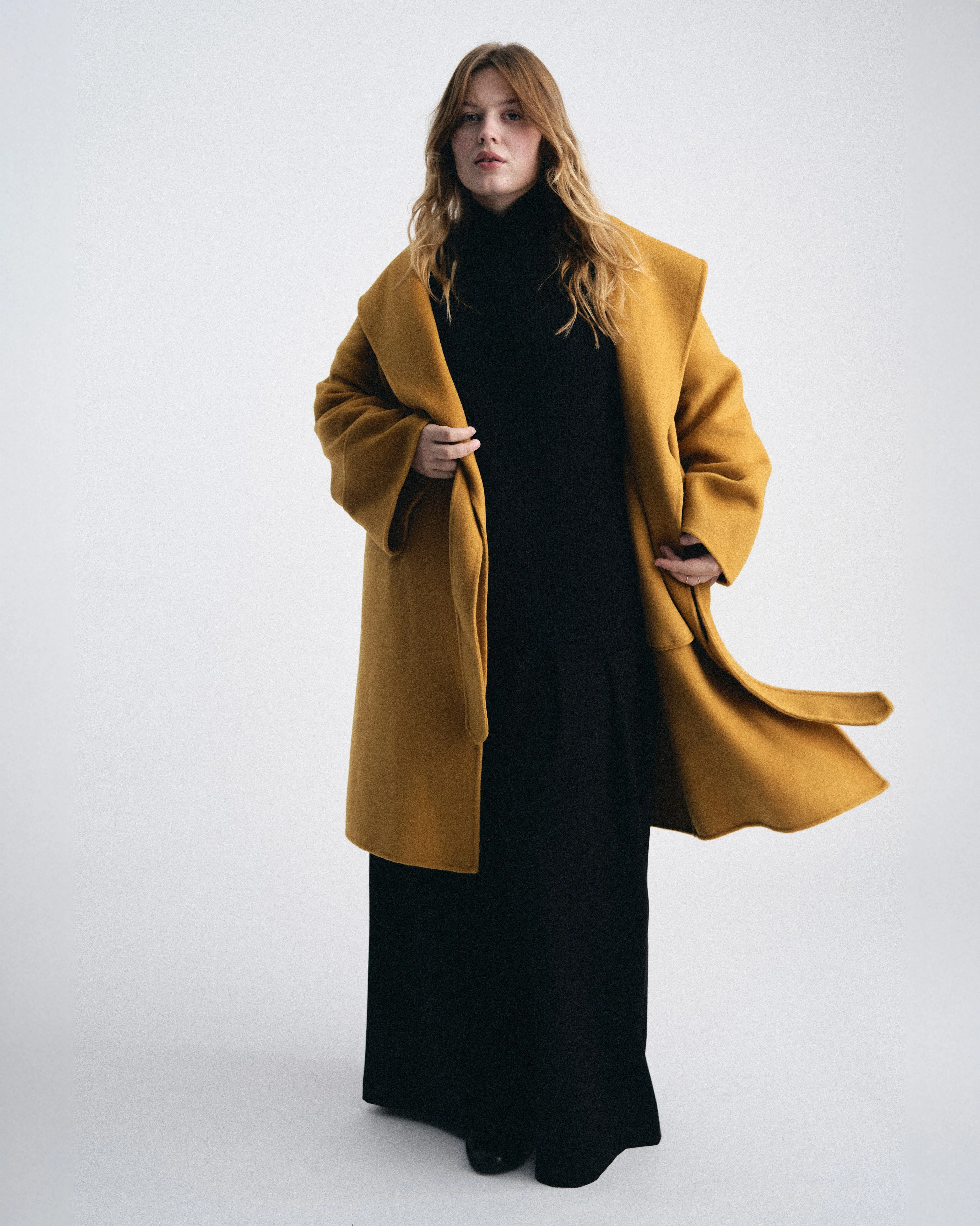 Asha Double Face Wool Coat - Mustard sold by Universal Standard product image thumbnail 4
